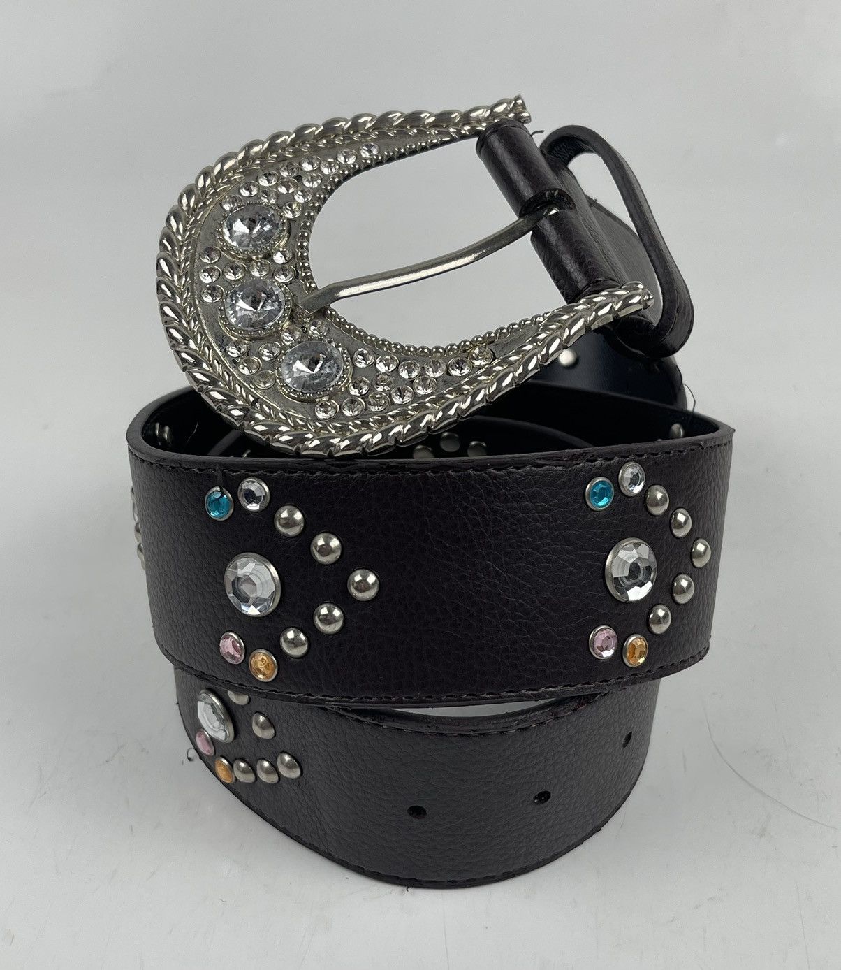 Other studded pvc belt tg2 Size 36 - 1 Thumbnail