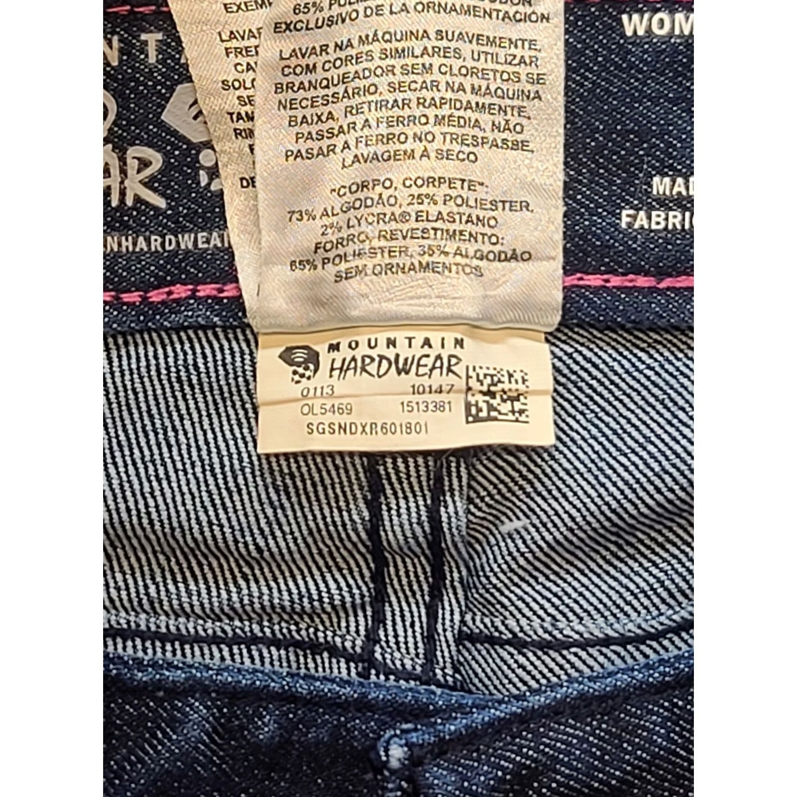 Mountain Hardwear VINTAGE Mountain Hardwear Stretchstone Jean Womens 10 x 32 Slim Fit Outdoors Workwear Size 24" / US 00 / IT 34 - 5 Thumbnail