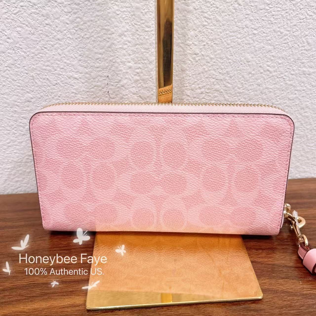 Coach Long Zip Around Wallet In Signature Canvas CW778 Size ONE SIZE - 3 Thumbnail