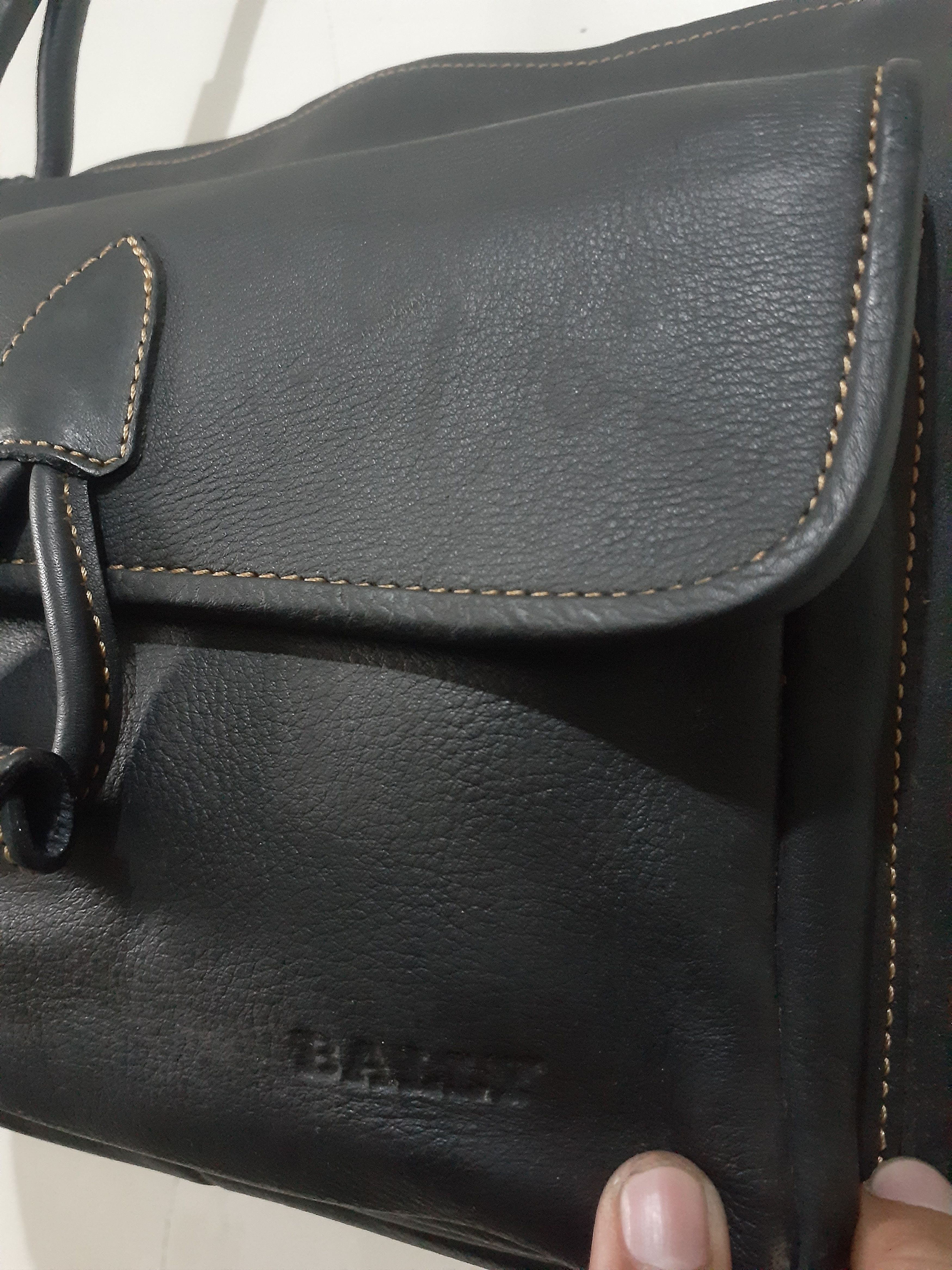 Bally × Vintage Vintage Bally Italy Messenger Crossbody Leather Bag Size ONE SIZE - 7 Thumbnail