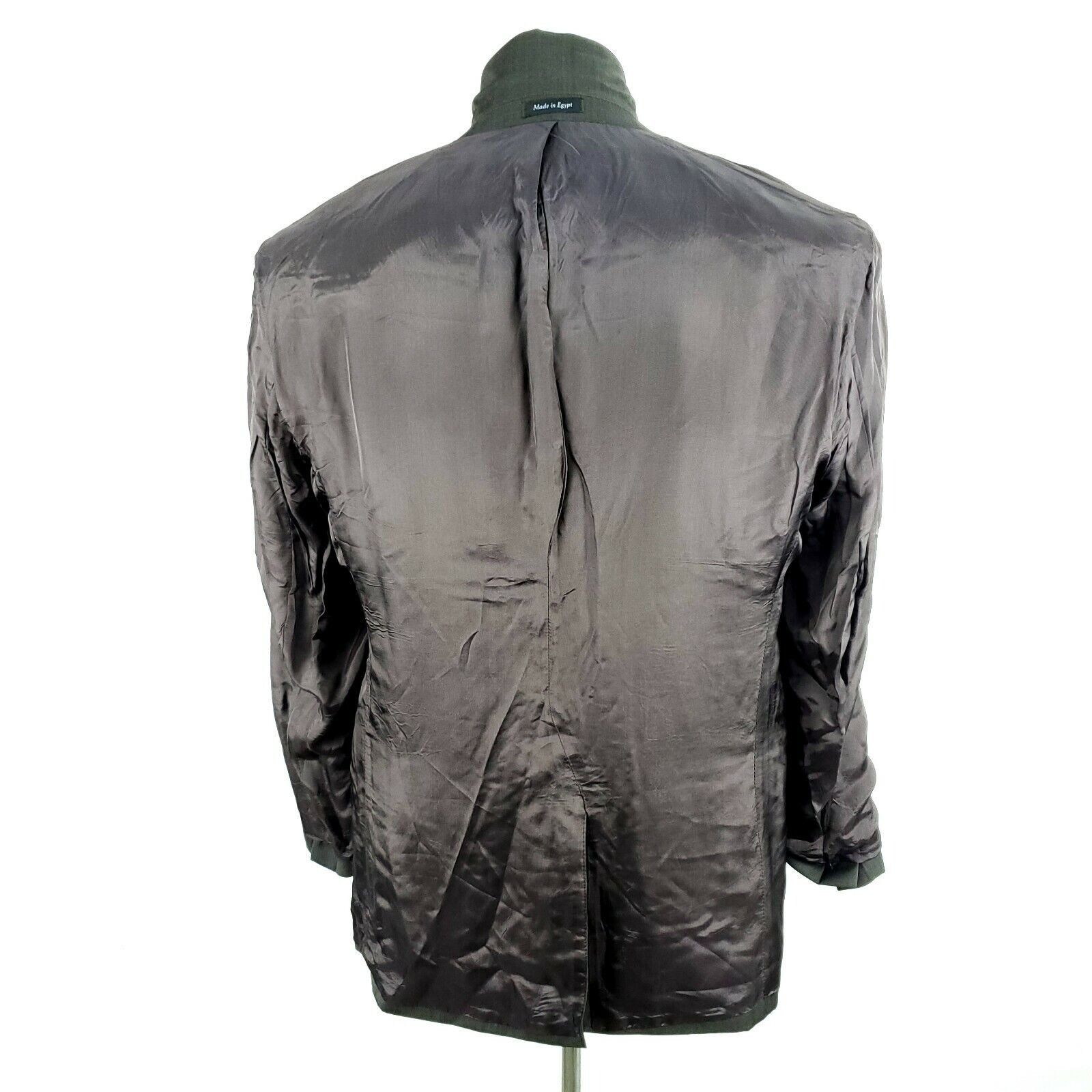 Savile Row Alexandre London Savile Row 40L 2 Button Brown Wool Silk 2 P Size 40L - 12 Thumbnail