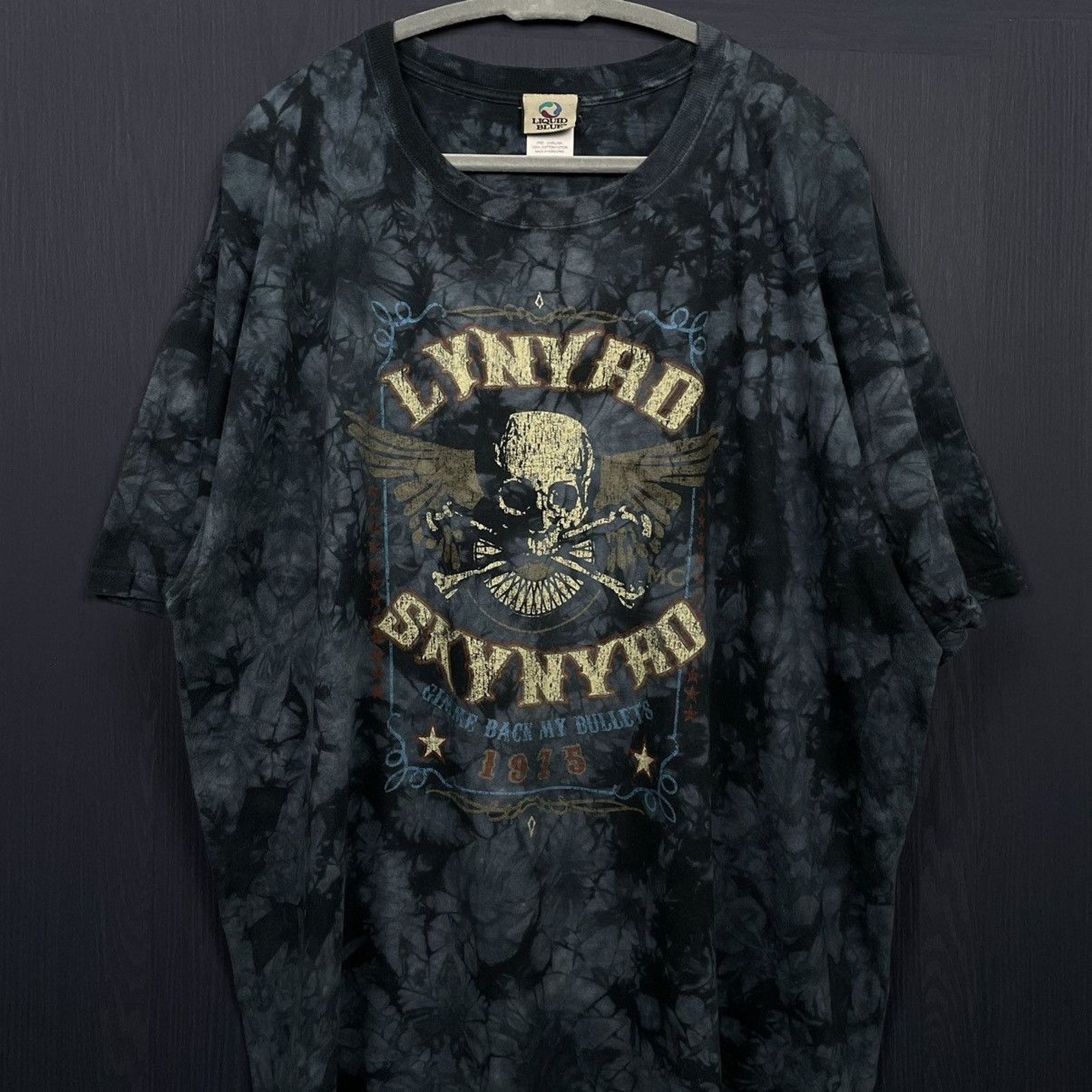 Harley Davidson × Japanese Brand × Vintage 🇺🇸2007 LIQUID BLUE Lynyrd Skynrd Tie-Dye T Size US XXL / EU 58 / 5 - 2 Thumbnail
