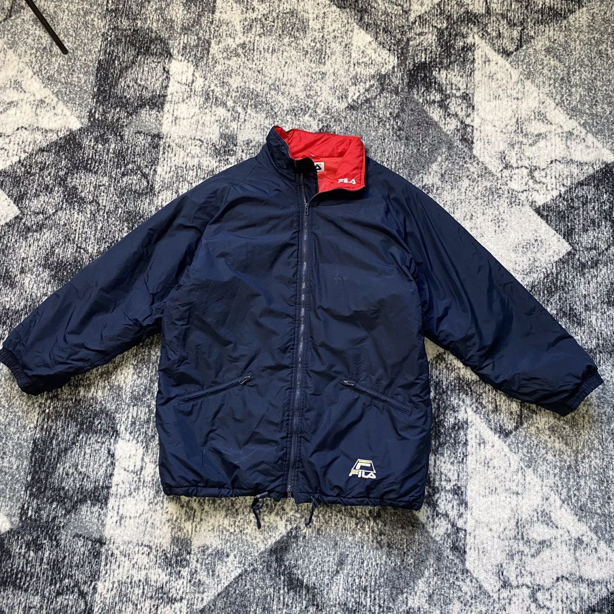 Fila Vintage FIla Down Jacket Elongated Jacket Zip Up Y2K 90s Size US XL / EU 56 / 4 - 1 Thumbnail