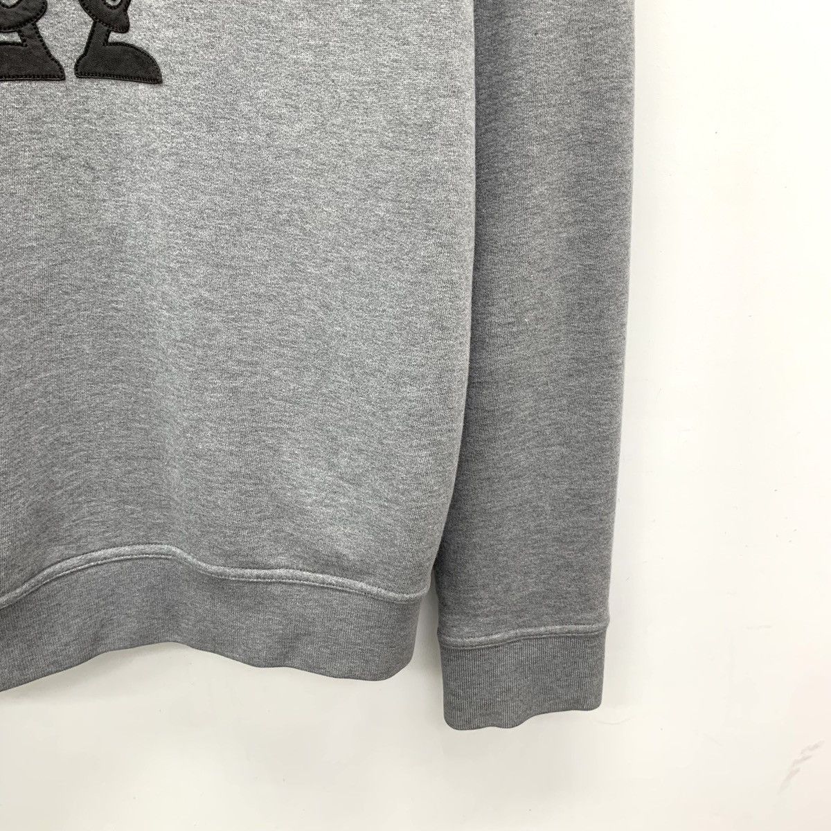 Hermes Hermes Grey Robot Leather Spliced Crew Neck Sweatshirt K26WX Size M / US 6-8 / IT 42-44 - 4 Thumbnail
