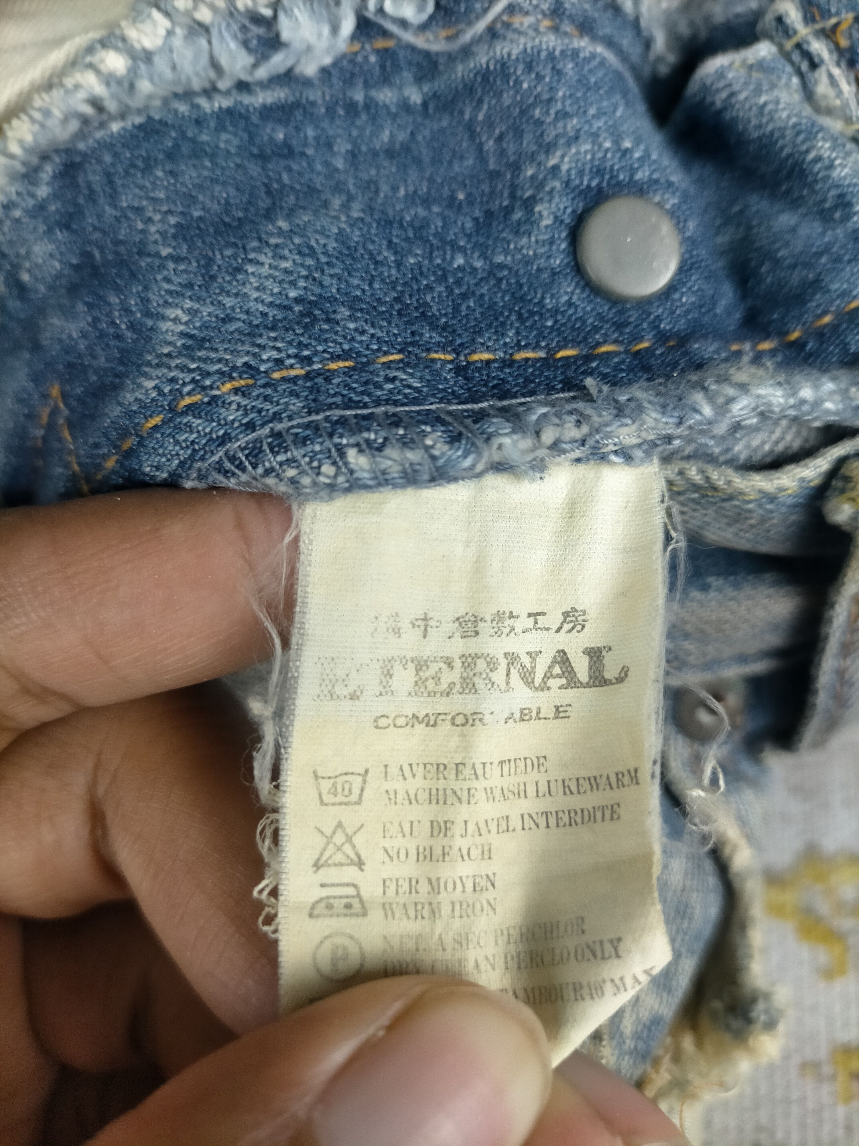Eternal 90s Eternal Mudwash Thrashed Distressed Jeans Size US 30 / EU 46 - 8 Thumbnail