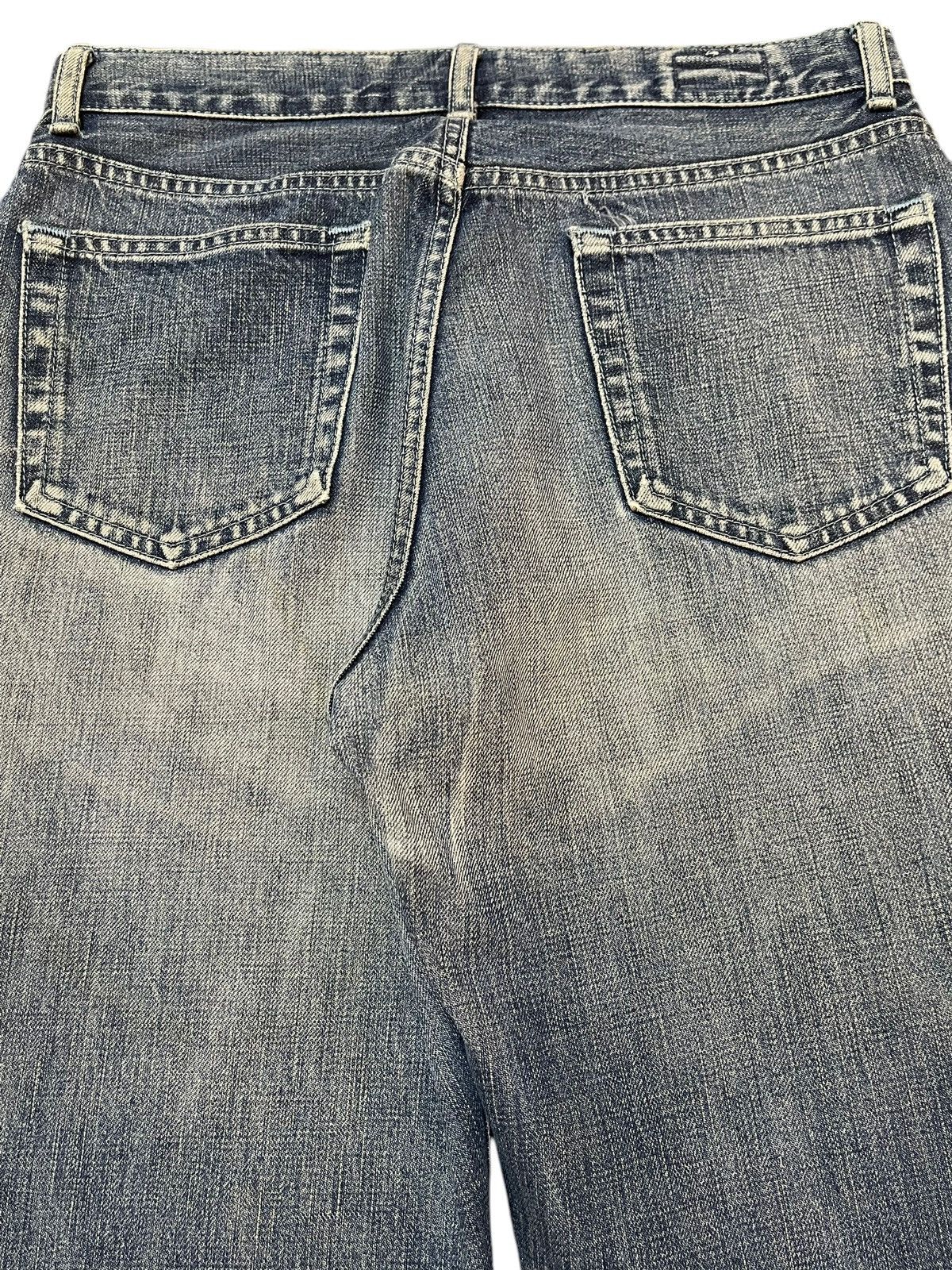 If Six Was Nine Vintage Japanese Brand Blue Faded Wash Style Flare Jeans Size US 29 - 6 Thumbnail