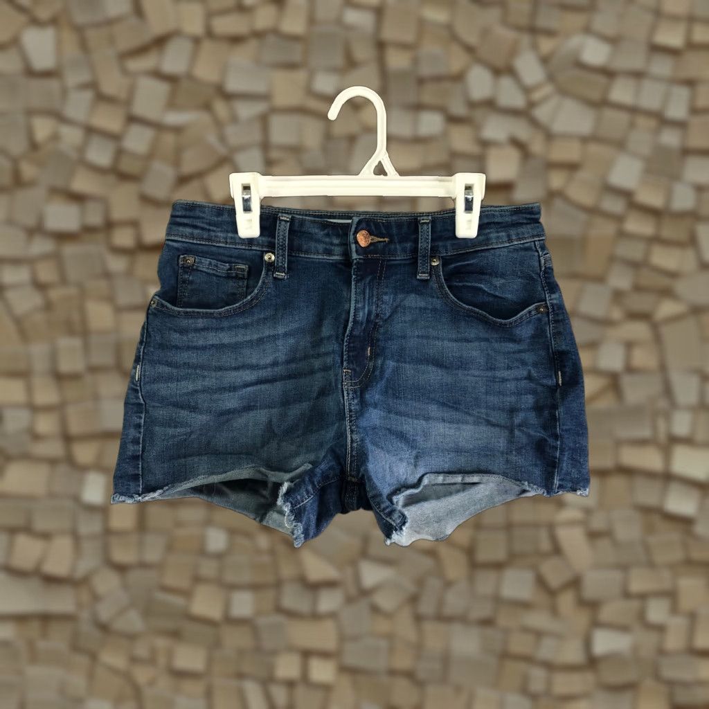 Levi's Levi's Signature Womens Size 6 High Rise Boyfriend Blue Denim Jean Shorts Size 28" / US 6 / IT 42 - 1 Thumbnail