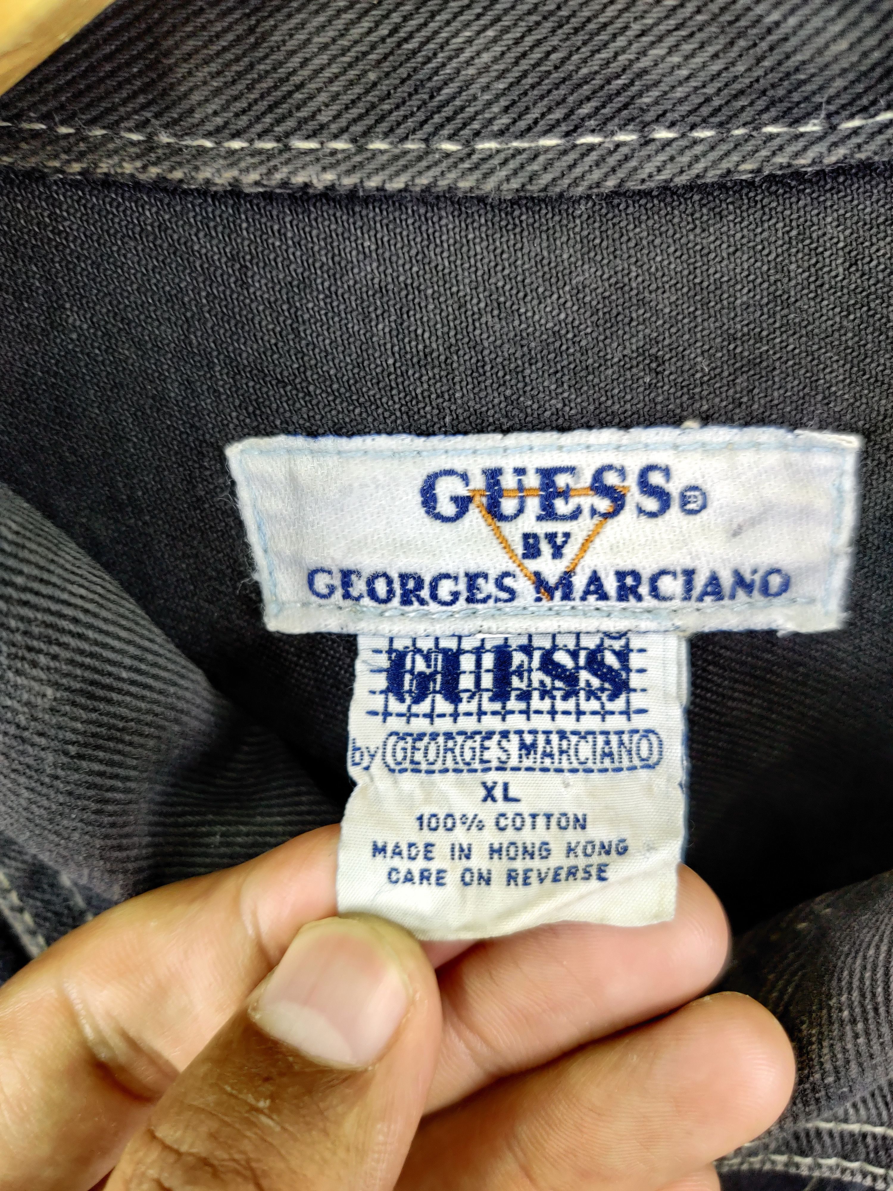 Georges Marciano Vintage 80's Guess Georces Marciano Denim Trucker Jacket Size US XL / EU 56 / 4 - 12 Thumbnail
