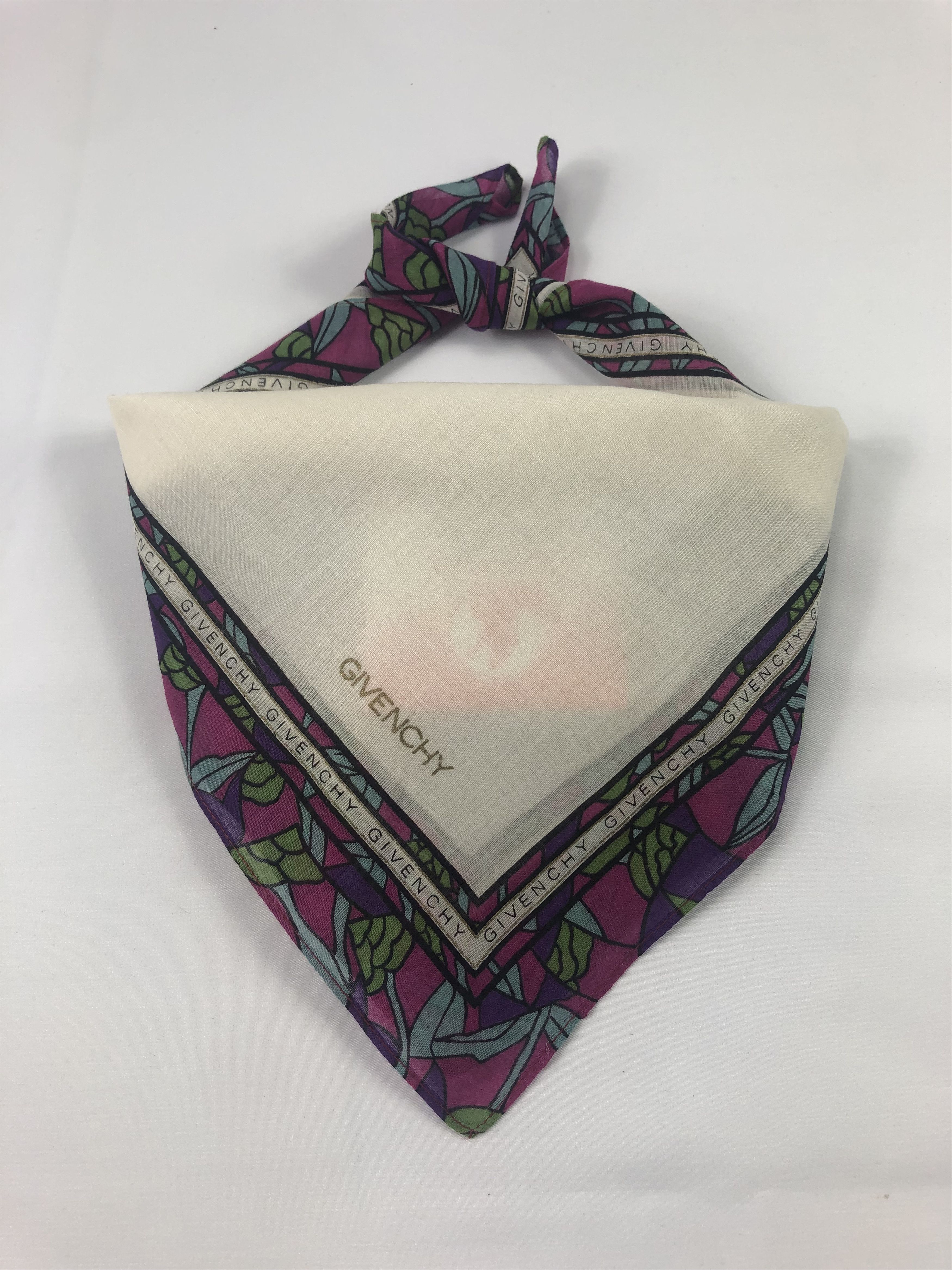 Vintage Givenchy Handkerchief / Bandana / Neckerchief / Headscarf Size ONE SIZE - 1 Thumbnail