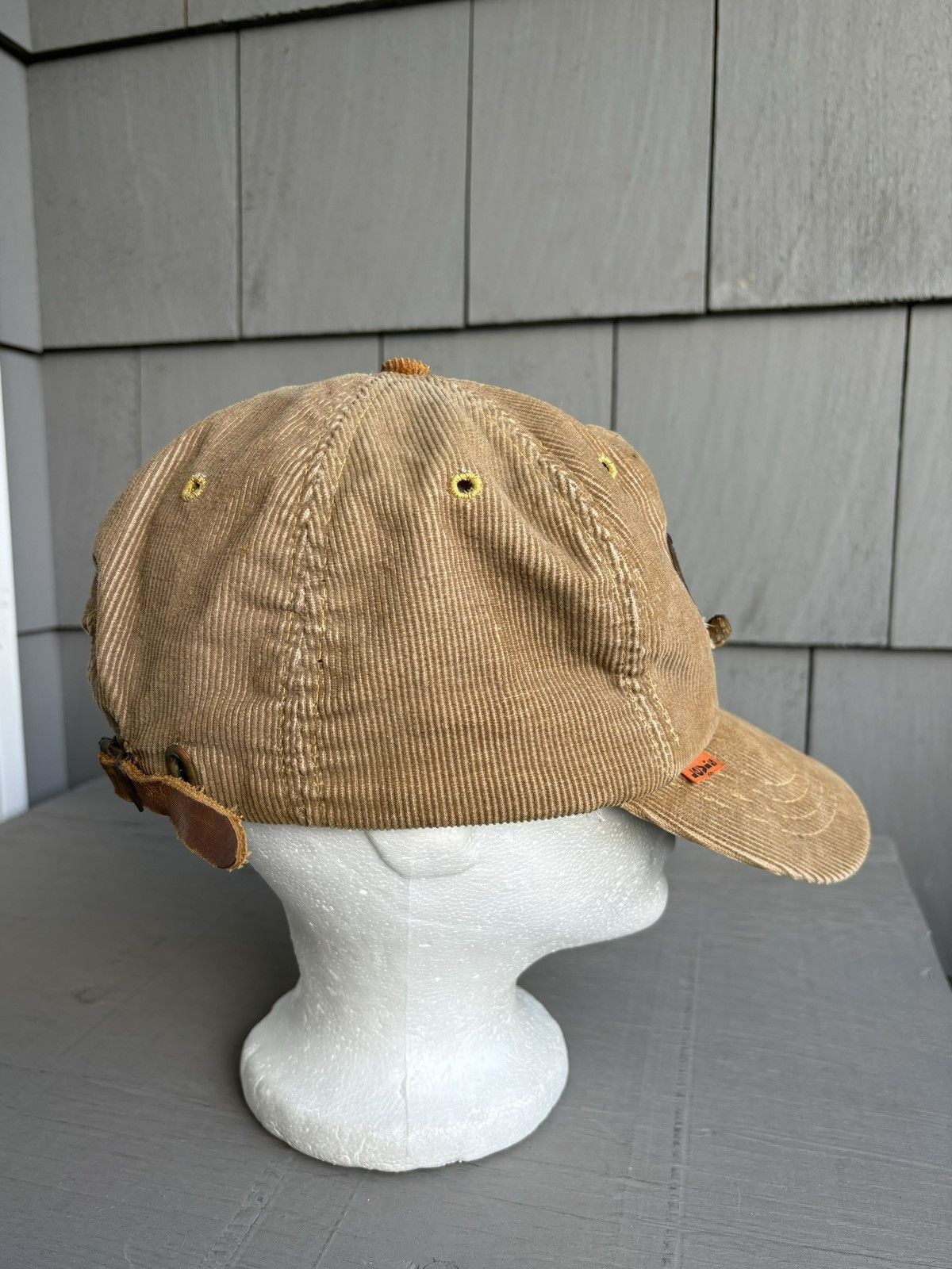 Levi's 1970s Vintage Levi's Orange Tab Corduroy Hat Leather Basebal Size ONE SIZE - 10 Thumbnail