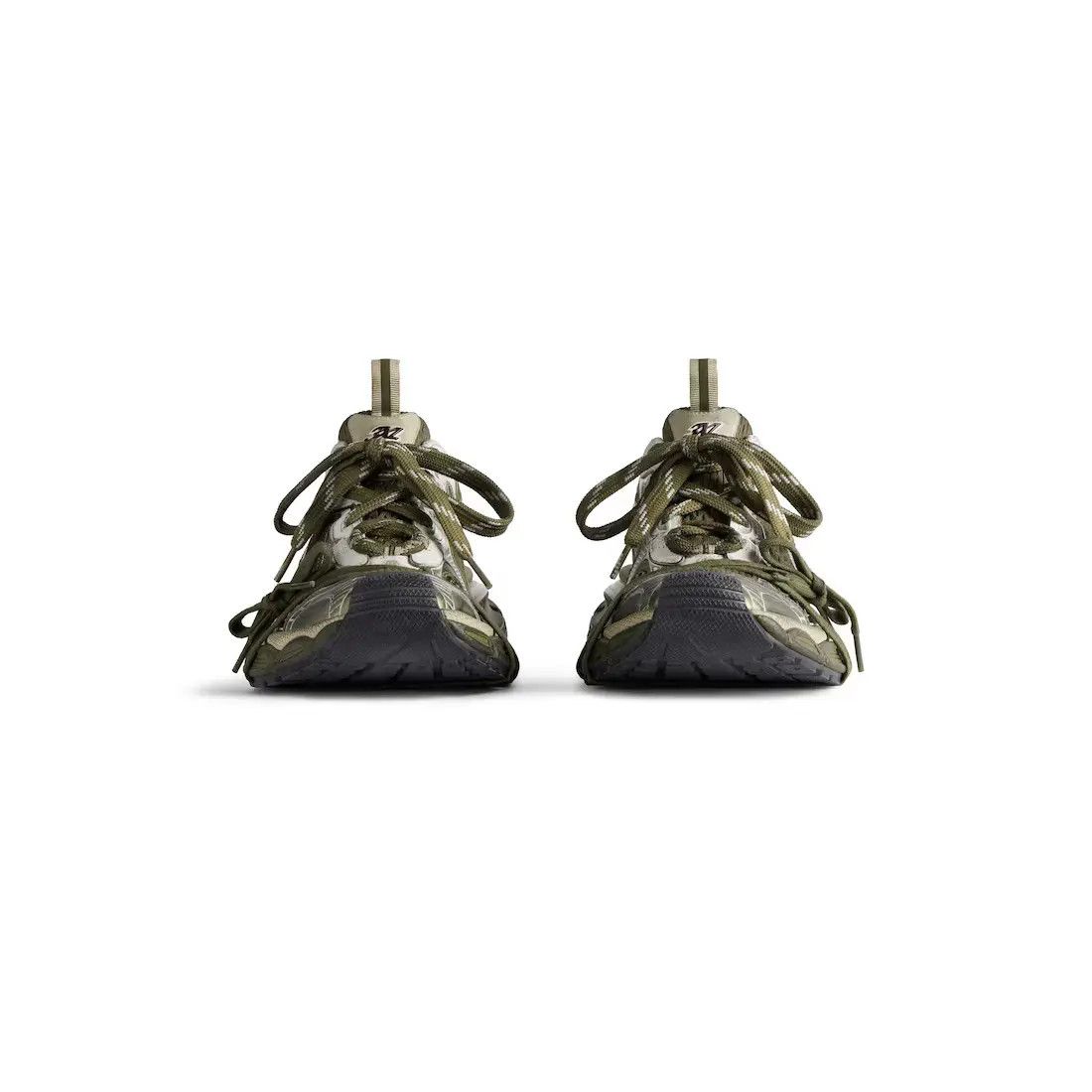 Balenciaga o1mt1gz0325 3XL Sneakers in Dark Green/Light Beige Size US 11 / EU 44 - 2 Thumbnail