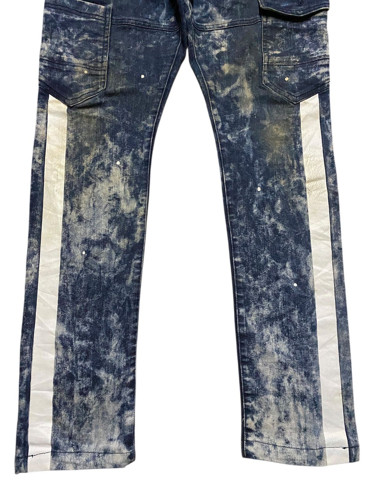 Japanese Brand Vintage Japanese Brand Jawin Paint Splatter Slim Jeans Size US 34 / EU 50 - 3 Thumbnail