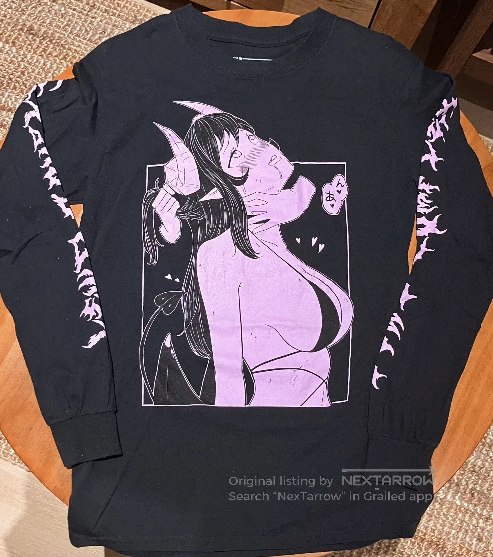 Pervert Rare Overlord LEWD Complex Y2K Long Sleeve Tee. Size M / US 6-8 / IT 42-44 - 1 Thumbnail