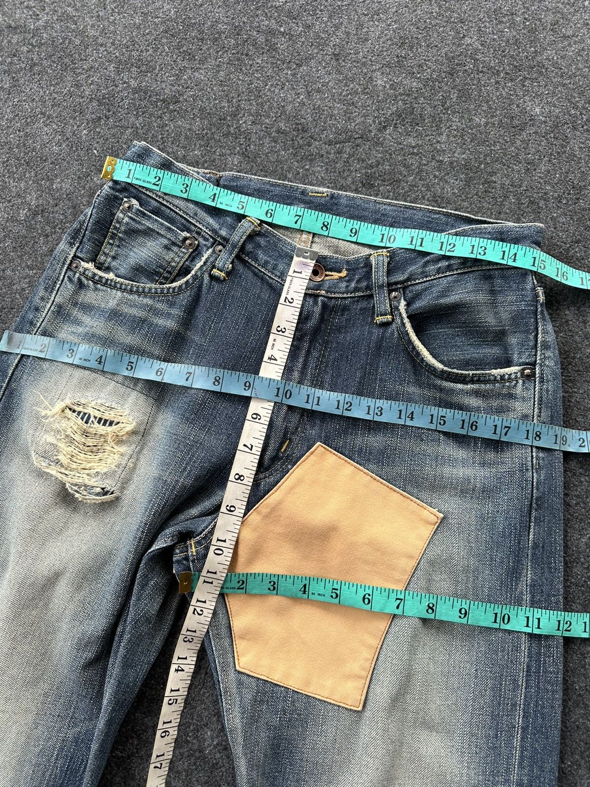 Edwin Vintage Edwin 505zx Orange Tag Selvedge Size 30 D102 Size US 30 / EU 46 - 4 Thumbnail