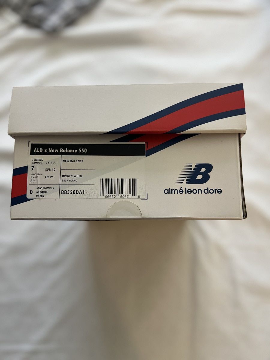 Aime Leon Dore × New Balance Aime Leon Dore New Balance 550 Brown White ALD x NB BB550DA1 Size US 7 / EU 40 - 3 Thumbnail