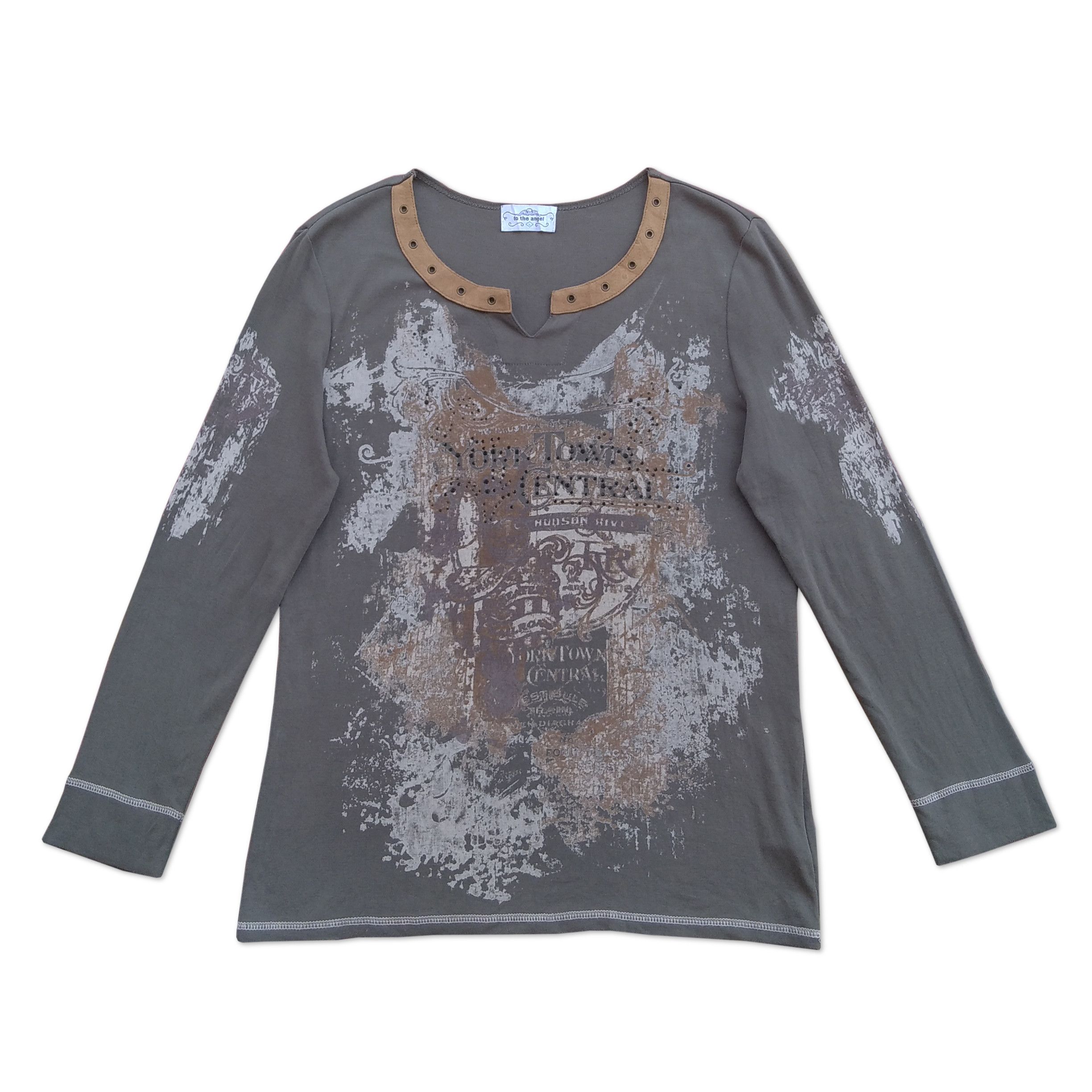 Hysteric Glamour Vintage y2k TO THE ANGLE Japanese Brand Long Sleeve Size US M / EU 48-50 / 2 - 1 Thumbnail