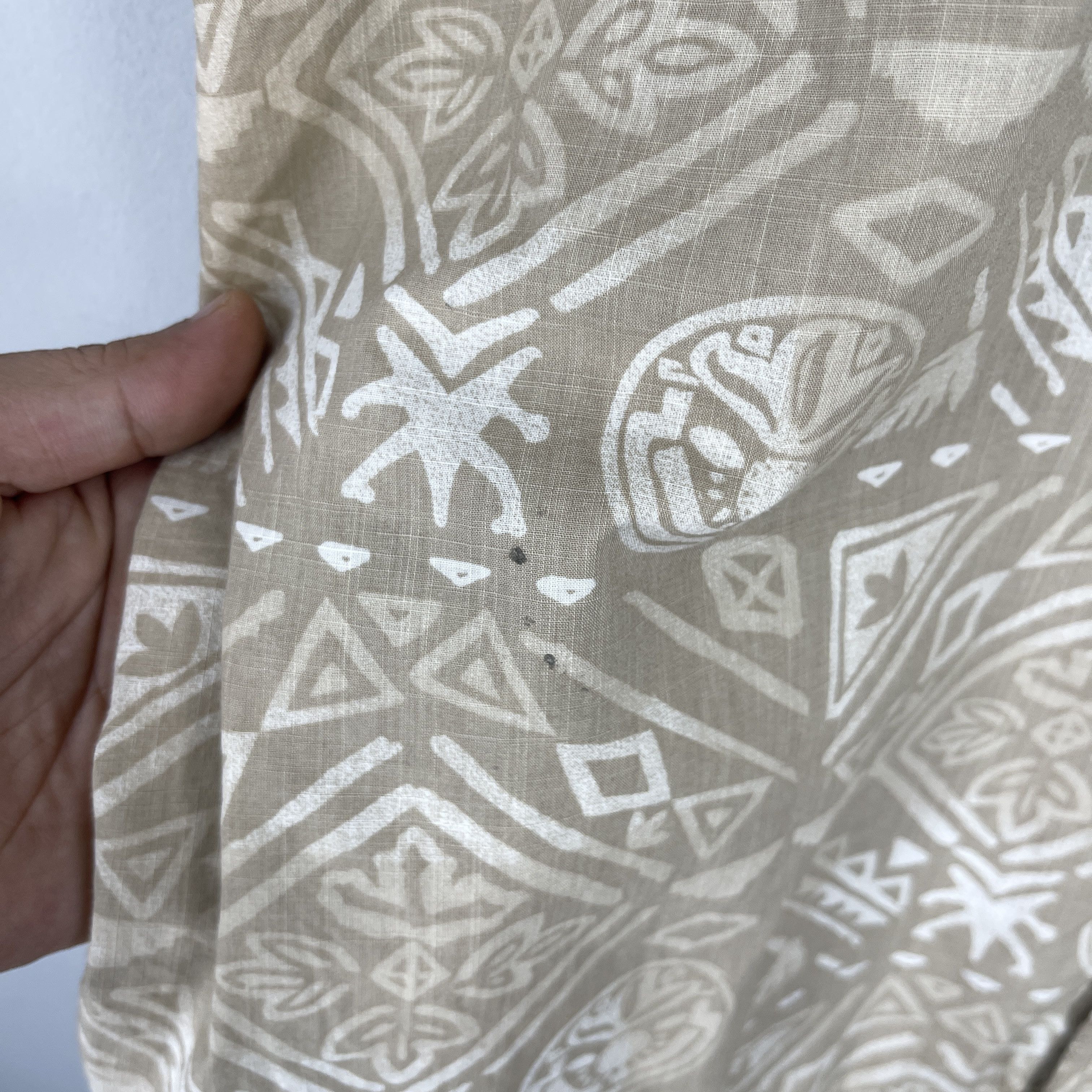 Croft & Barrow Vintage Native Tribal Tattoo Flower Motive Hawaii Shirt Size US L / EU 52-54 / 3 - 5 Thumbnail