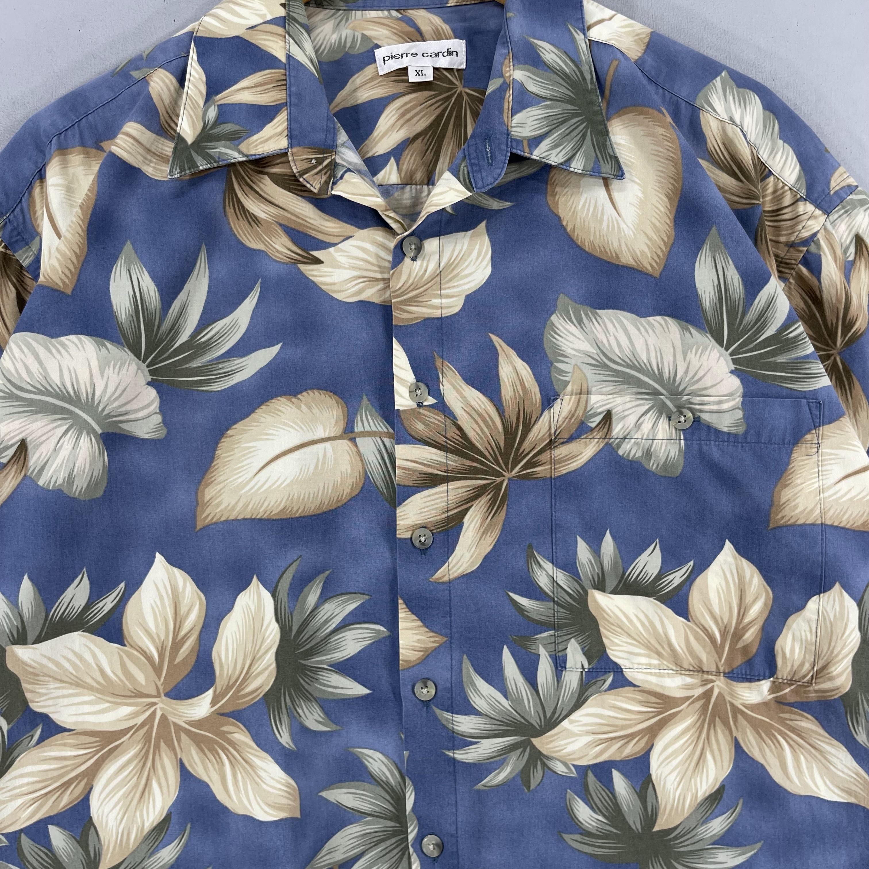 Japanese Brand × Vintage Vintage PIERRE CARDIN Aloha Beach Floral Motive Hawaii Shirt Size US XL / EU 56 / 4 - 2 Thumbnail