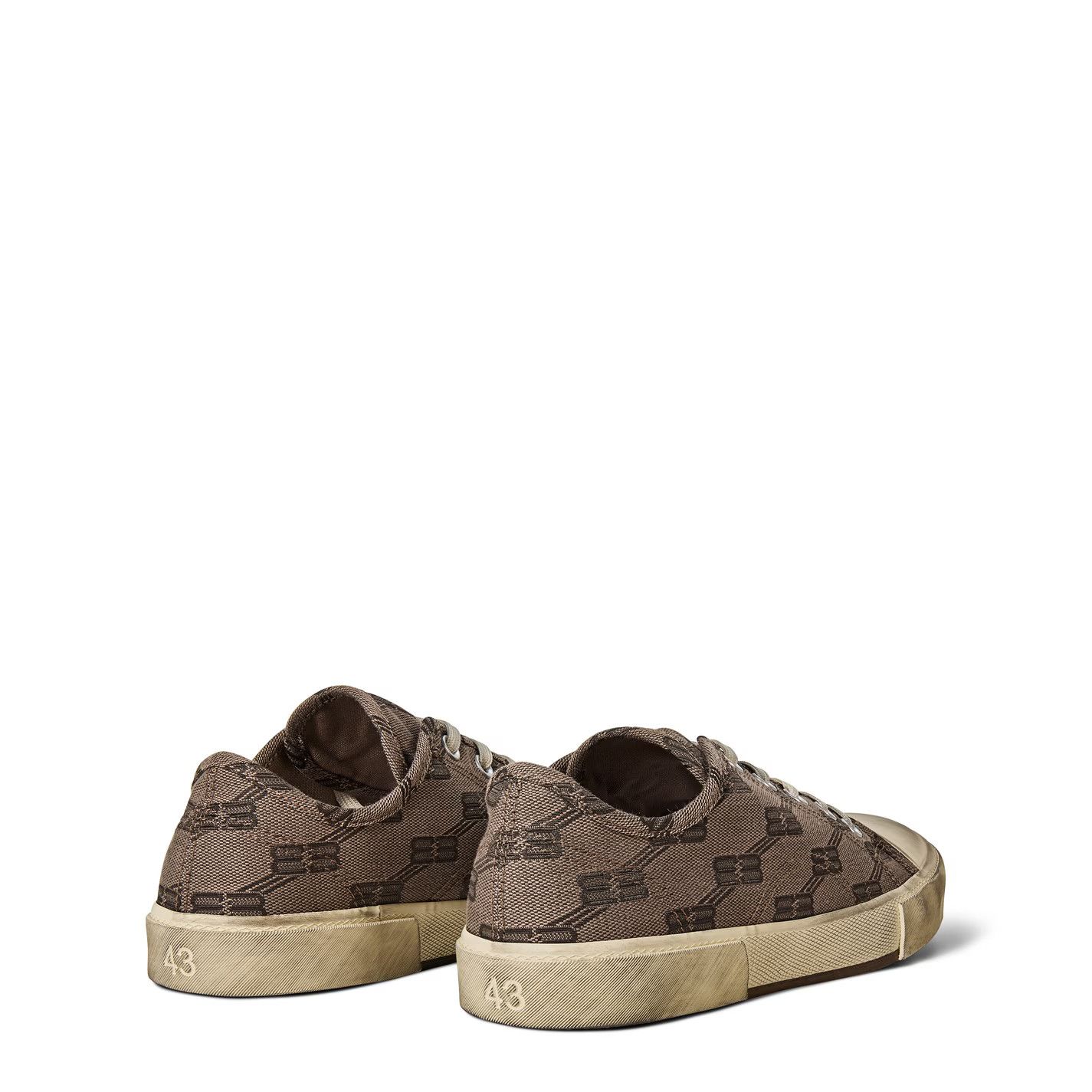 Balenciaga o1g2r1mq0226 Paris Monogram Low Trainers In Brown Size US 10 / EU 43 - 4 Thumbnail