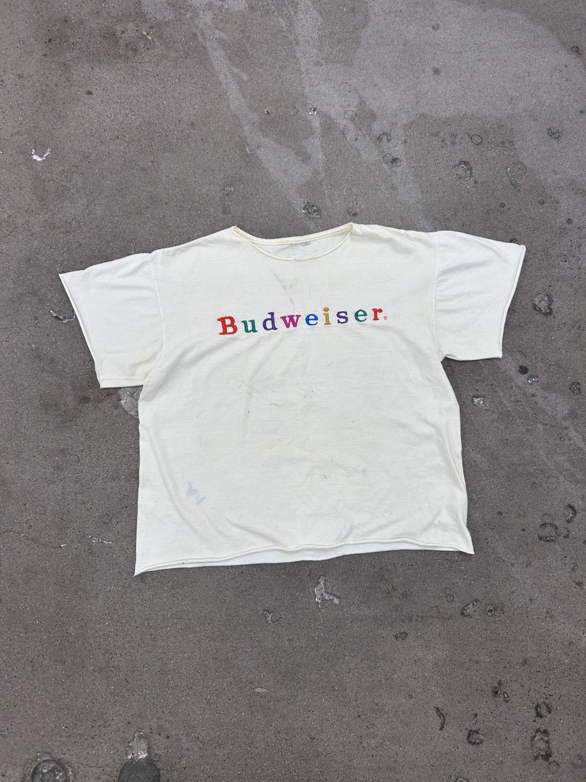 Budweiser Vintage 90s cropped budweiser t shirt Size US M / EU 48-50 / 2 - 1 Thumbnail