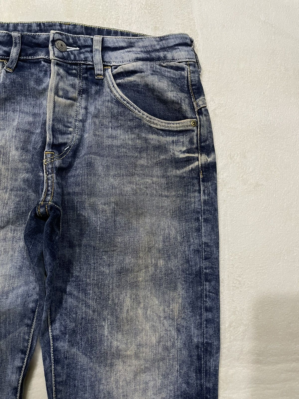 H&M Vintage H&M Denim Mudwash Faded Distress Jeans Size US 31 - 4 Thumbnail