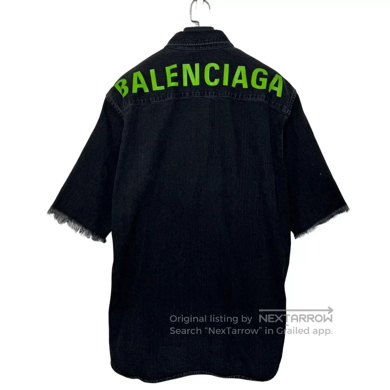 Balenciaga Balenciaga Back Letter Denim Shirt. Size US M / EU 48-50 / 2 - 1 Thumbnail