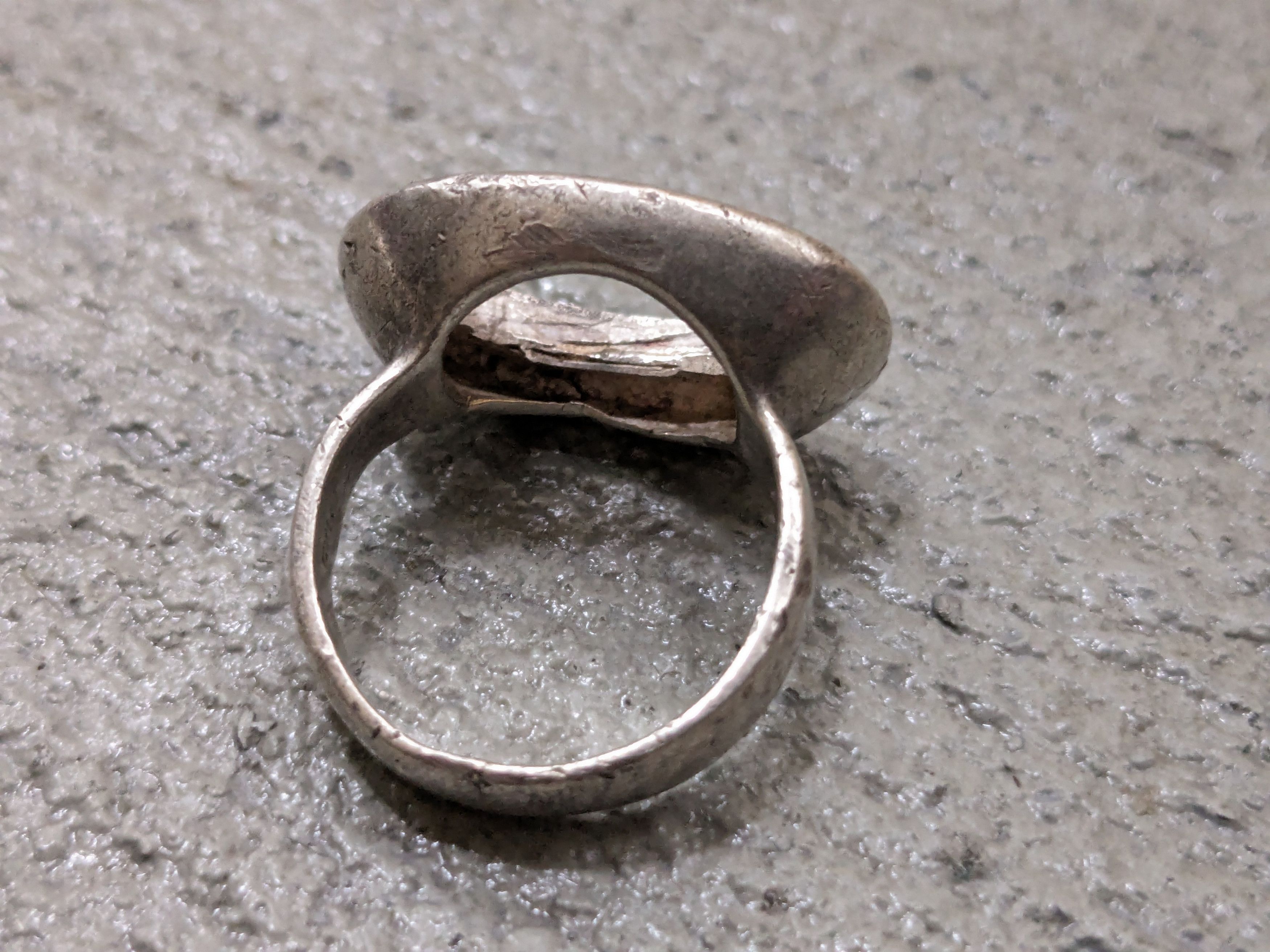 Jewelry Vintage Sterling Silver Ring Size 6.75 Art Deco Mid Century Size ONE SIZE - 12 Thumbnail