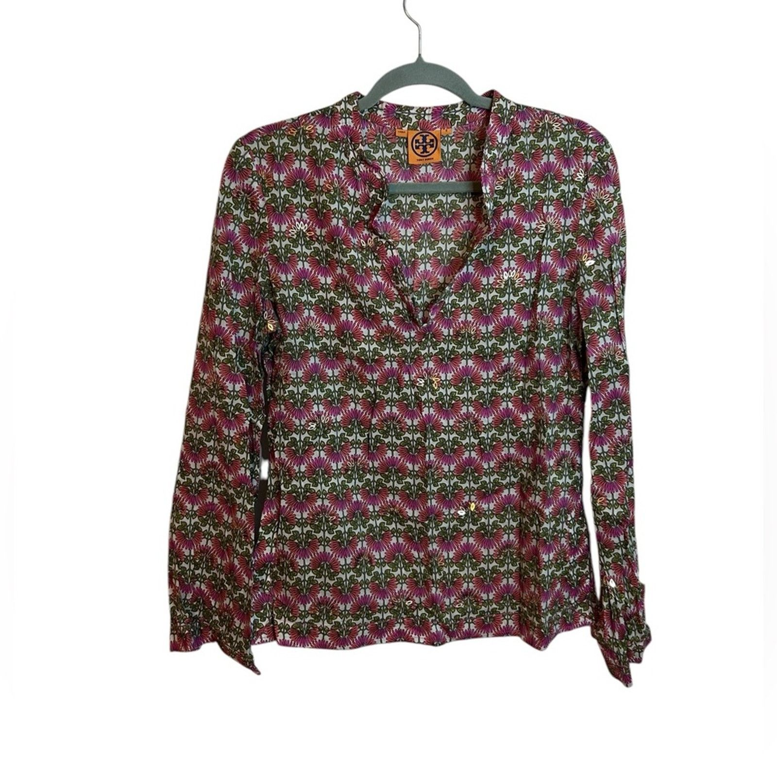 Tory Burch Tory Burch Beaded Floral Tunic Top Size M / US 6-8 / IT 42-44 - 1 Thumbnail