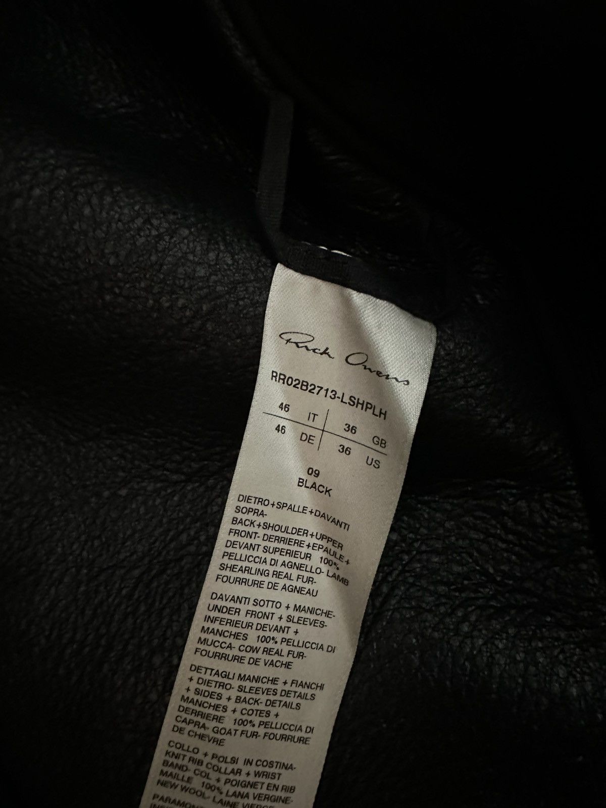 Rick Owens FW22 ‘STROBE’ Lamb Shearling Collage Bomber Size US S / EU 44-46 / 1 - 9 Thumbnail