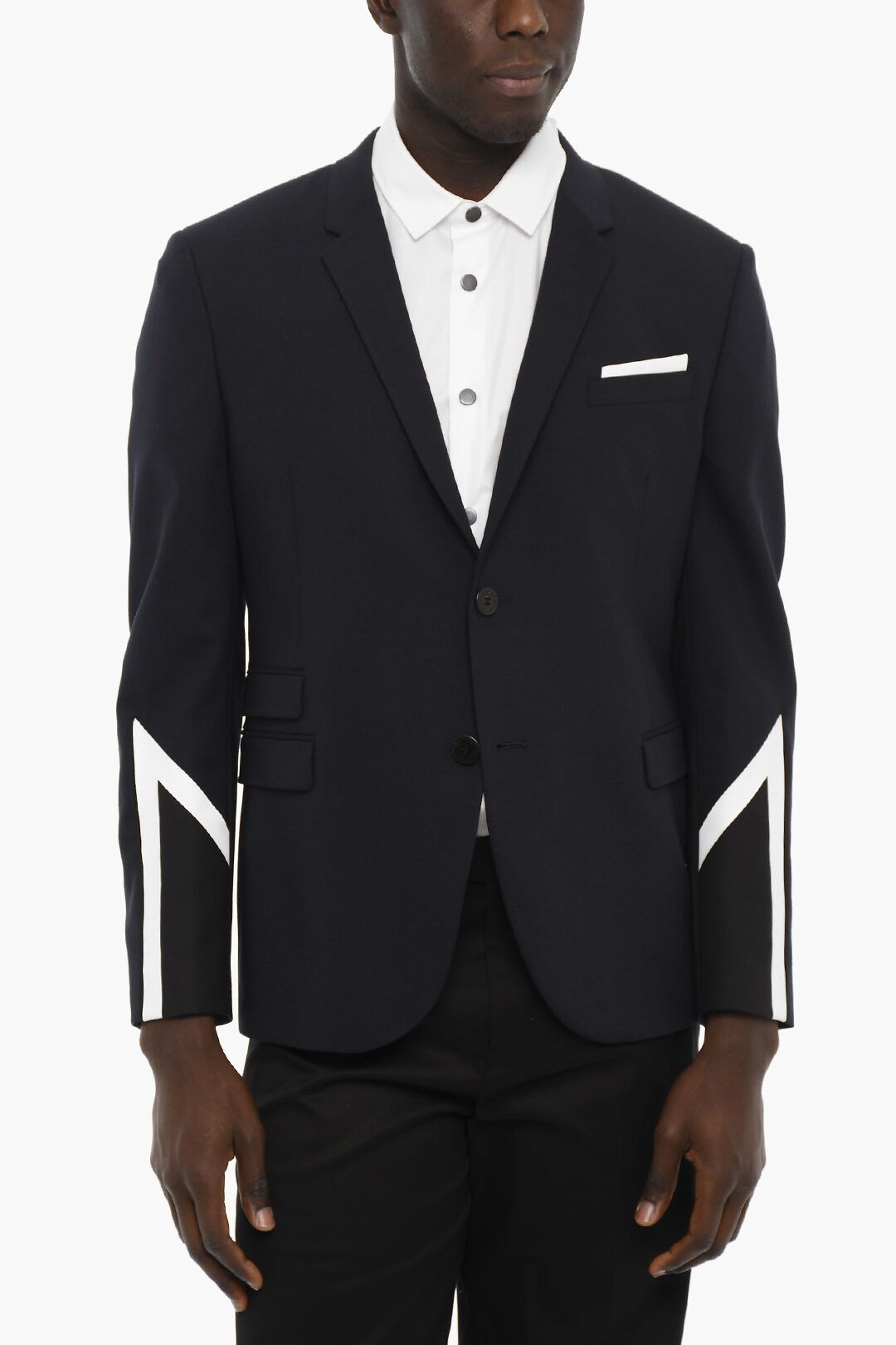 image of Neil Barrett Og1Mm1223 Blazer In Blue, Men's (Size Small)