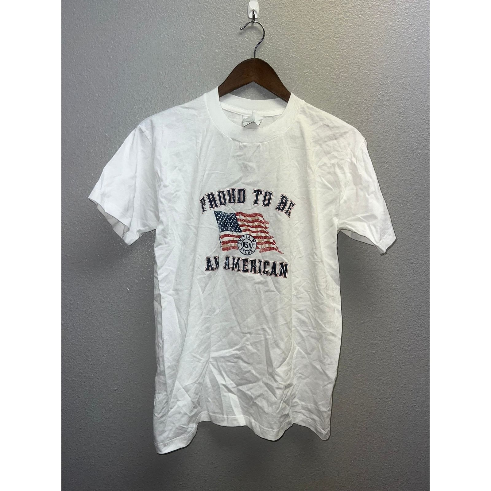 Jerzees Vintage America Shirt Proud To Be An American Flag USA Shirt Size US S / EU 44-46 / 1 - 1 Thumbnail