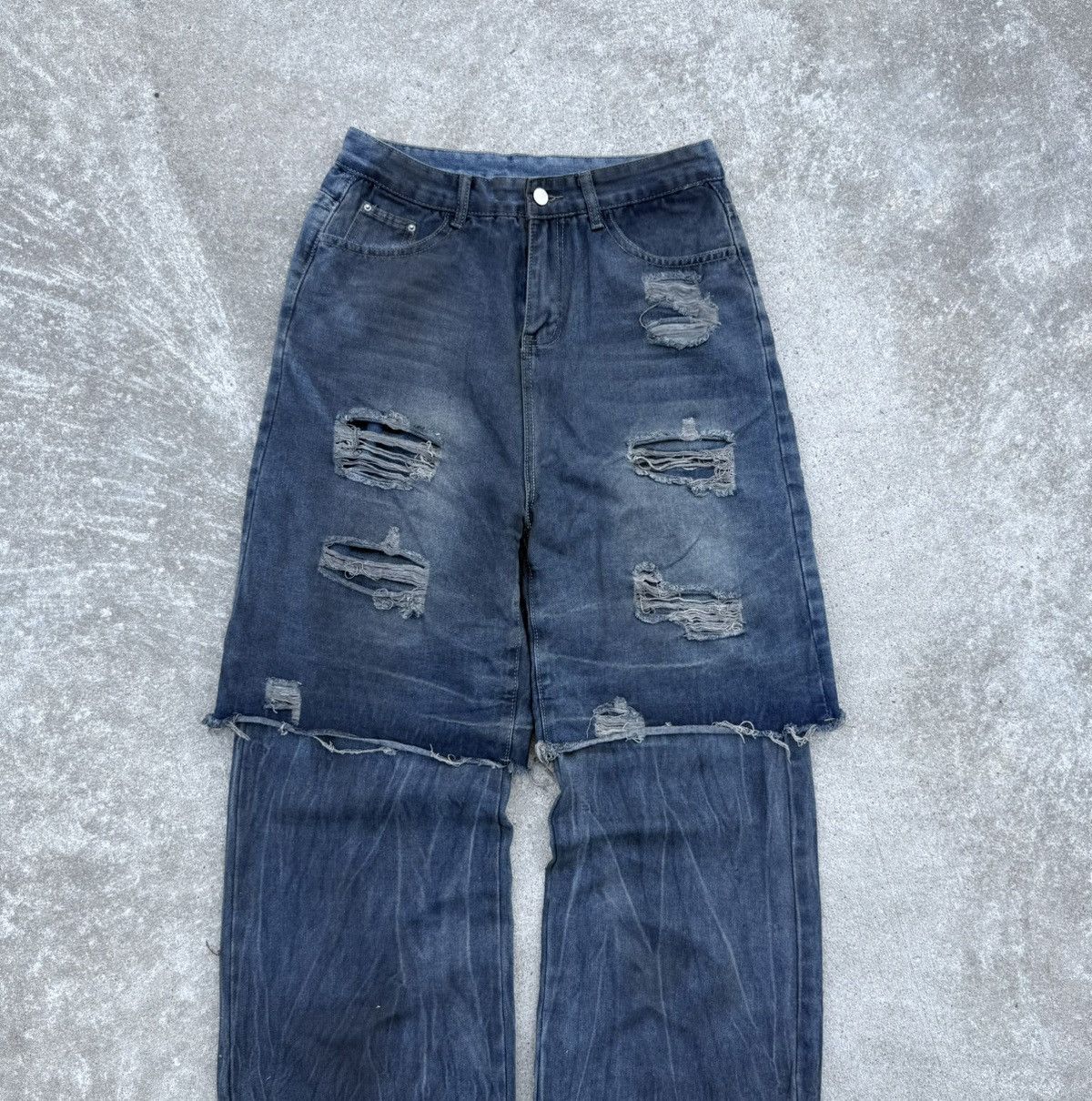 Other Vintage y2k streetwear swag track wide custom buggy jeans Size US 34 / EU 50 - 4 Thumbnail