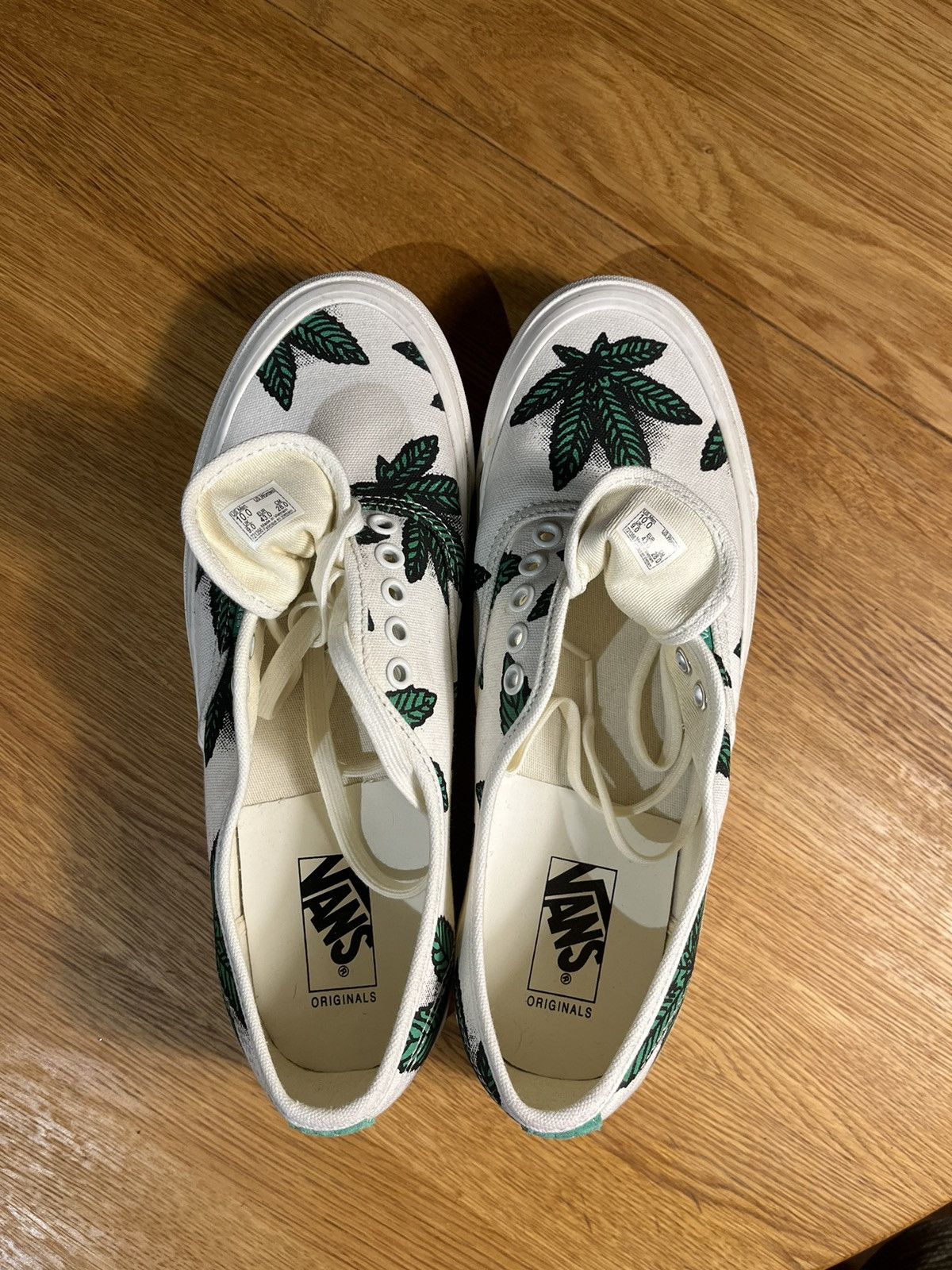 Vans VANS OG Authentic LX Sweet Leaf "420" White/Green Size US 10 / EU 43 - 17 Thumbnail