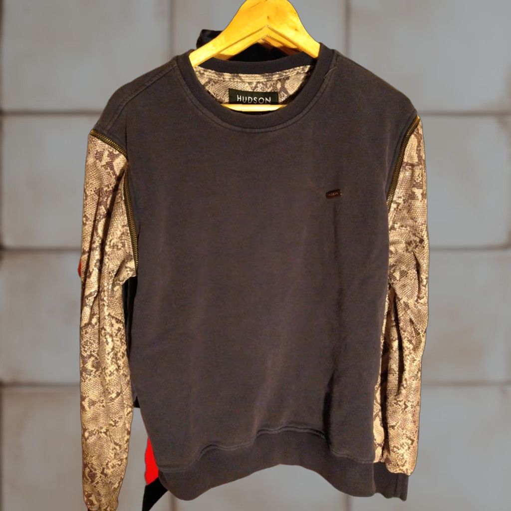 Hudson VINTAGE Hudson Men’s Long Sleeve Sweater Detachable Sleeve Size M Faux Leather Size US M / EU 48-50 / 2 - 1 Thumbnail