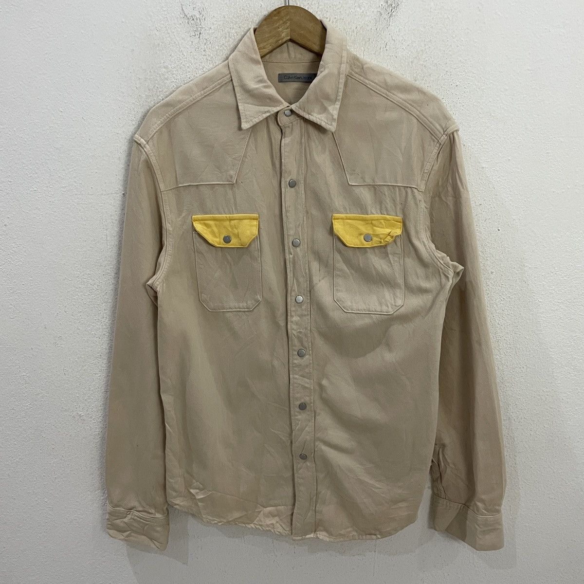 Calvin Klein Vintage Calvien Klein Button Ups T-shirt Size US M / EU 48-50 / 2 - 1 Thumbnail