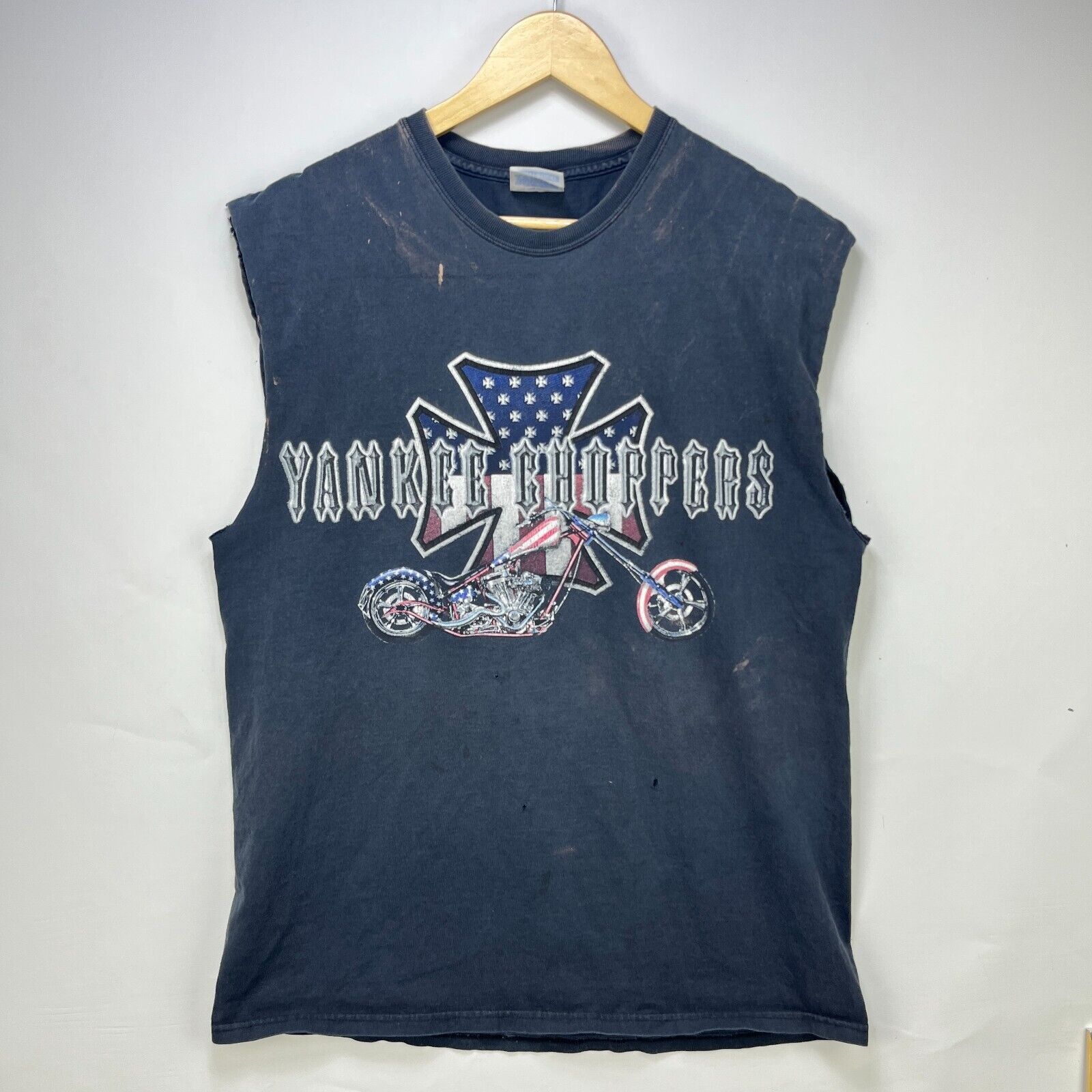 Vintage Vintage Yankee Choppers Sun-Faded Large Motorcycle Tank top Size US L / EU 52-54 / 3 - 1 Thumbnail