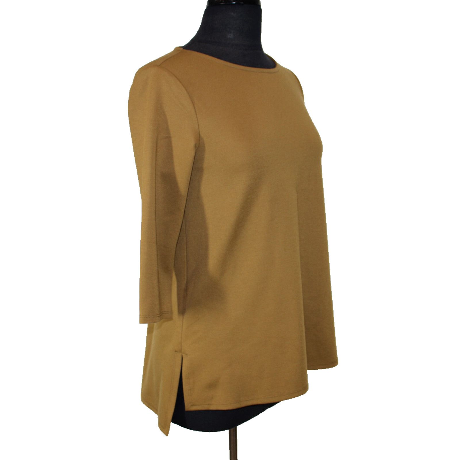 Eileen Fisher A5 New EILEEN FISHER Flex Ponte Bateau Neck Top Sweater XXS Size XXS / US 00 / IT 34 - 3 Thumbnail