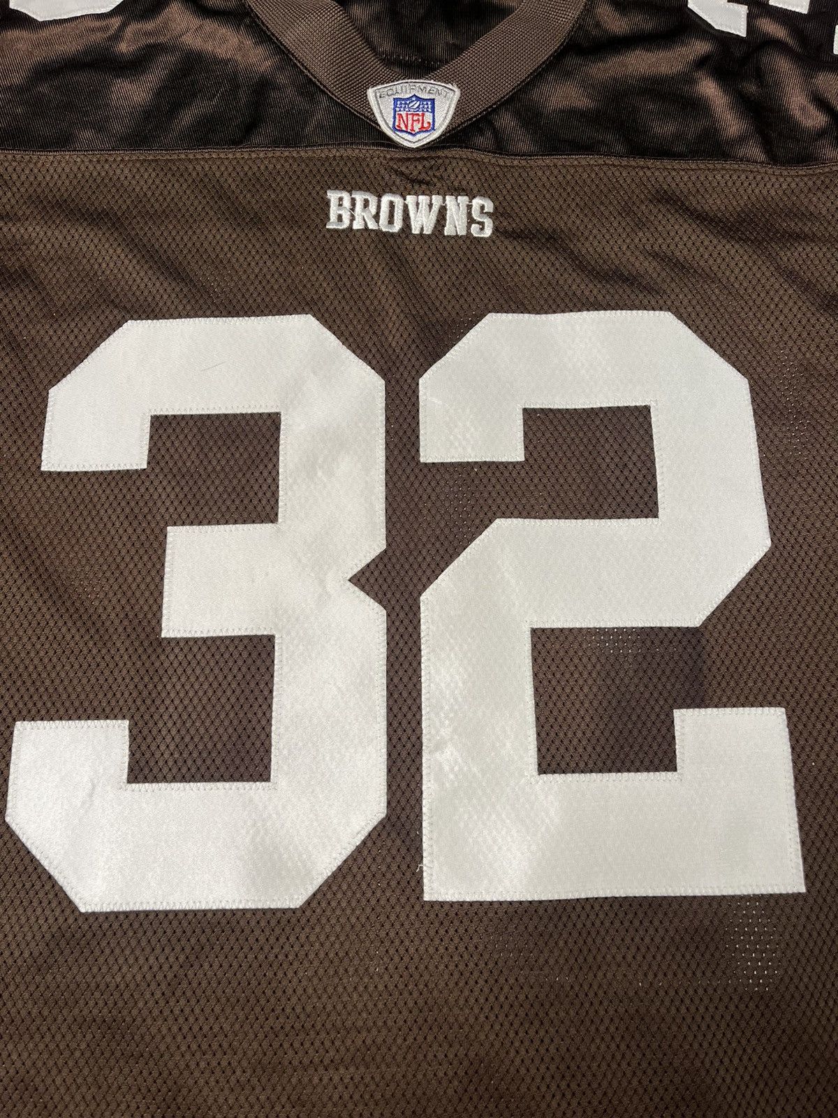 Reebok Reebok NFL Cleveland Brown Jim Brown Stitched Pro Cut Jersey Size US XL / EU 56 / 4 - 2 Thumbnail