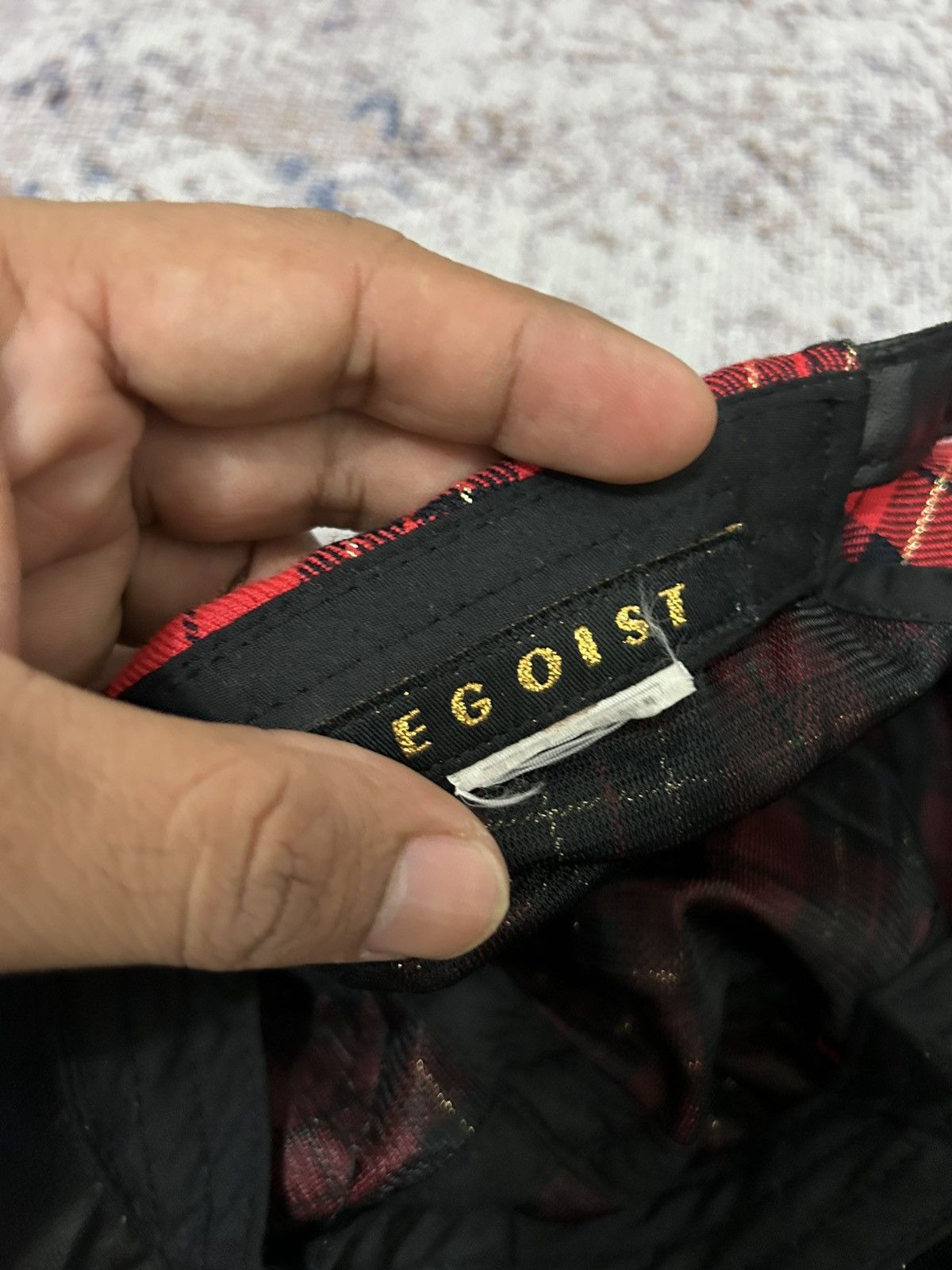 Hysteric Glamour Japanese Egoist Plaid Swarovski Hat Ifsix Gothic Style Size ONE SIZE - 9 Thumbnail