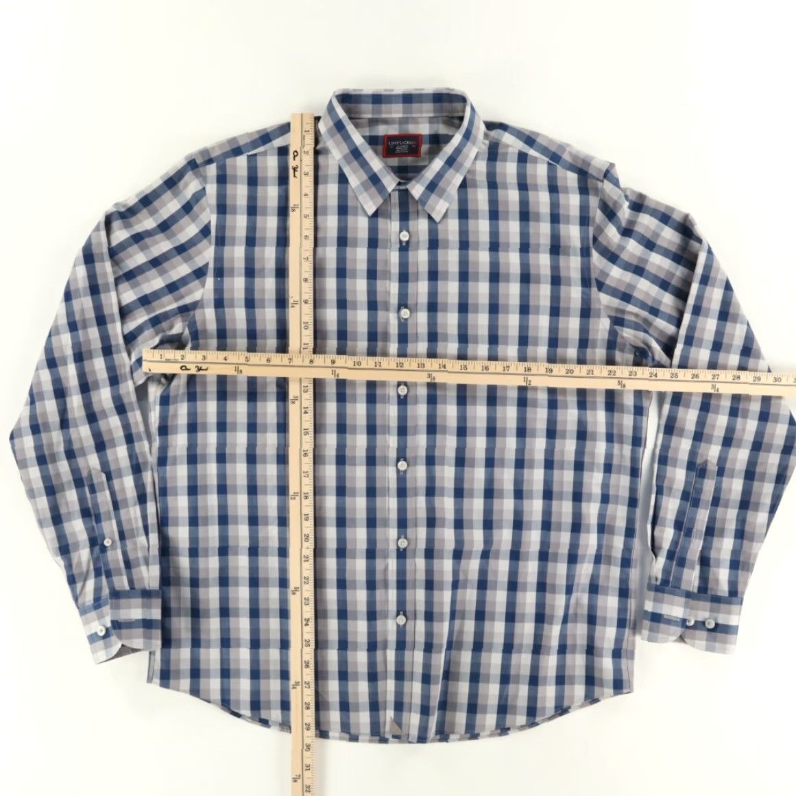 UNTUCKit VINTAGE Untuckit Pomerol WF Cotton Plaid Long Sleeve Button Up Shirt Men's XL Size US XL / EU 56 / 4 - 3 Thumbnail