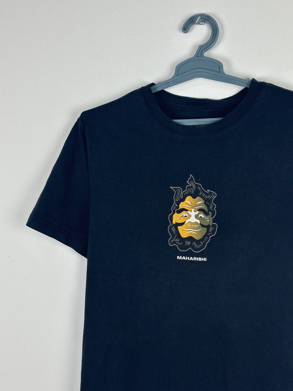 Maharishi × Vintage Vintage Maharishi Japanese Big Logo Black Tee T-Shirt Size US M / EU 48-50 / 2 - 1 Thumbnail