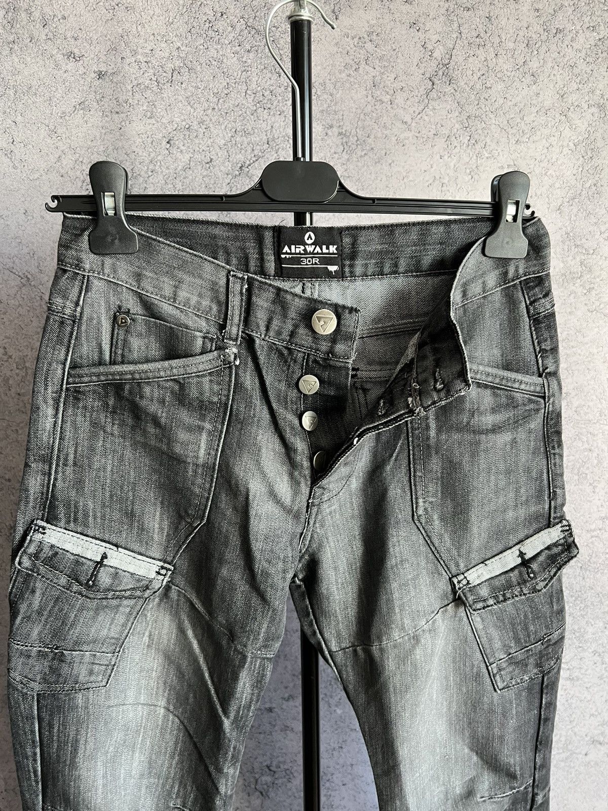 Airwalk Cargo Denim Pants Airwalk Multipocket Y2K Jeans Size US 30 / EU 46 - 16 Thumbnail