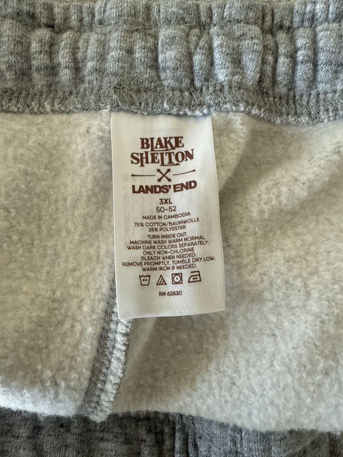 Designer × Vintage Blake Shelton Lands End Grey Jogging Pants Size US 44 / EU 60 - 3 Thumbnail