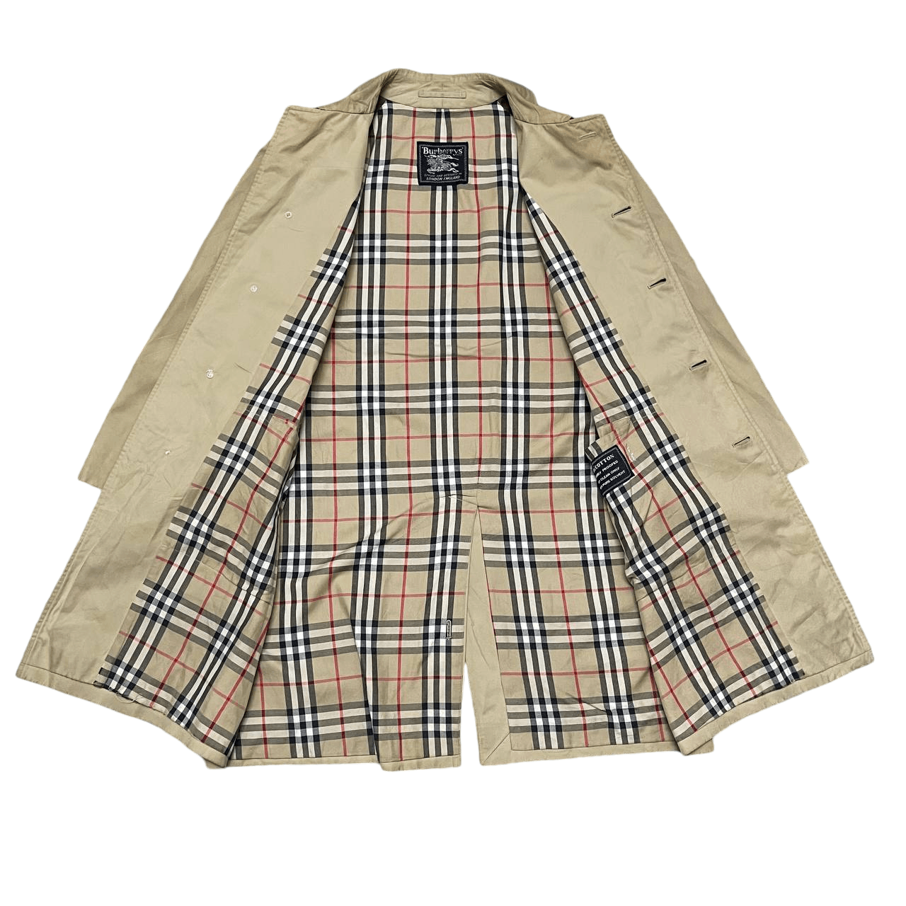 Burberry Vintage Burberry Nova Check Trench Coat Size US M / EU 48-50 / 2 - 9 Thumbnail