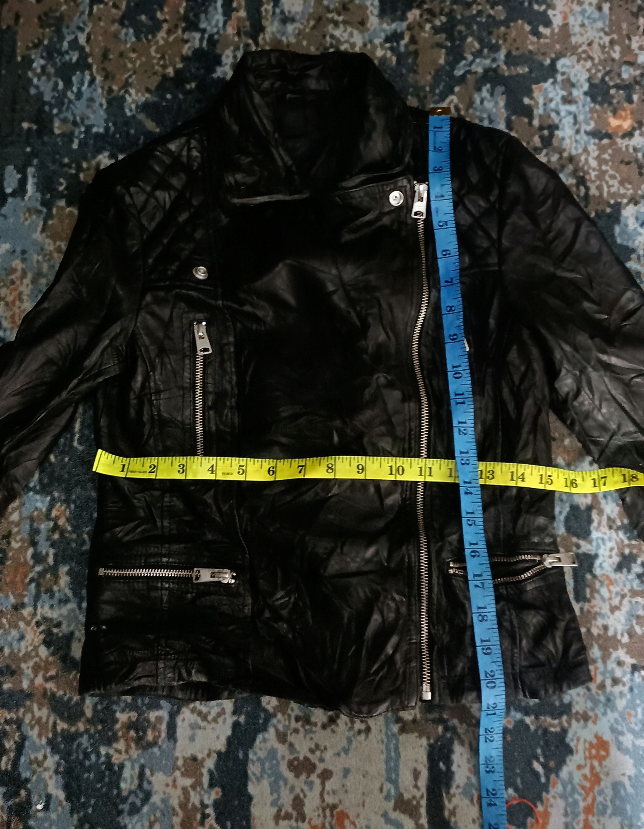 Allsaints 🔥Allsaints Cargo Leather Biker Multi Zipper Jacket Size US XS / EU 42 / 0 - 14 Thumbnail