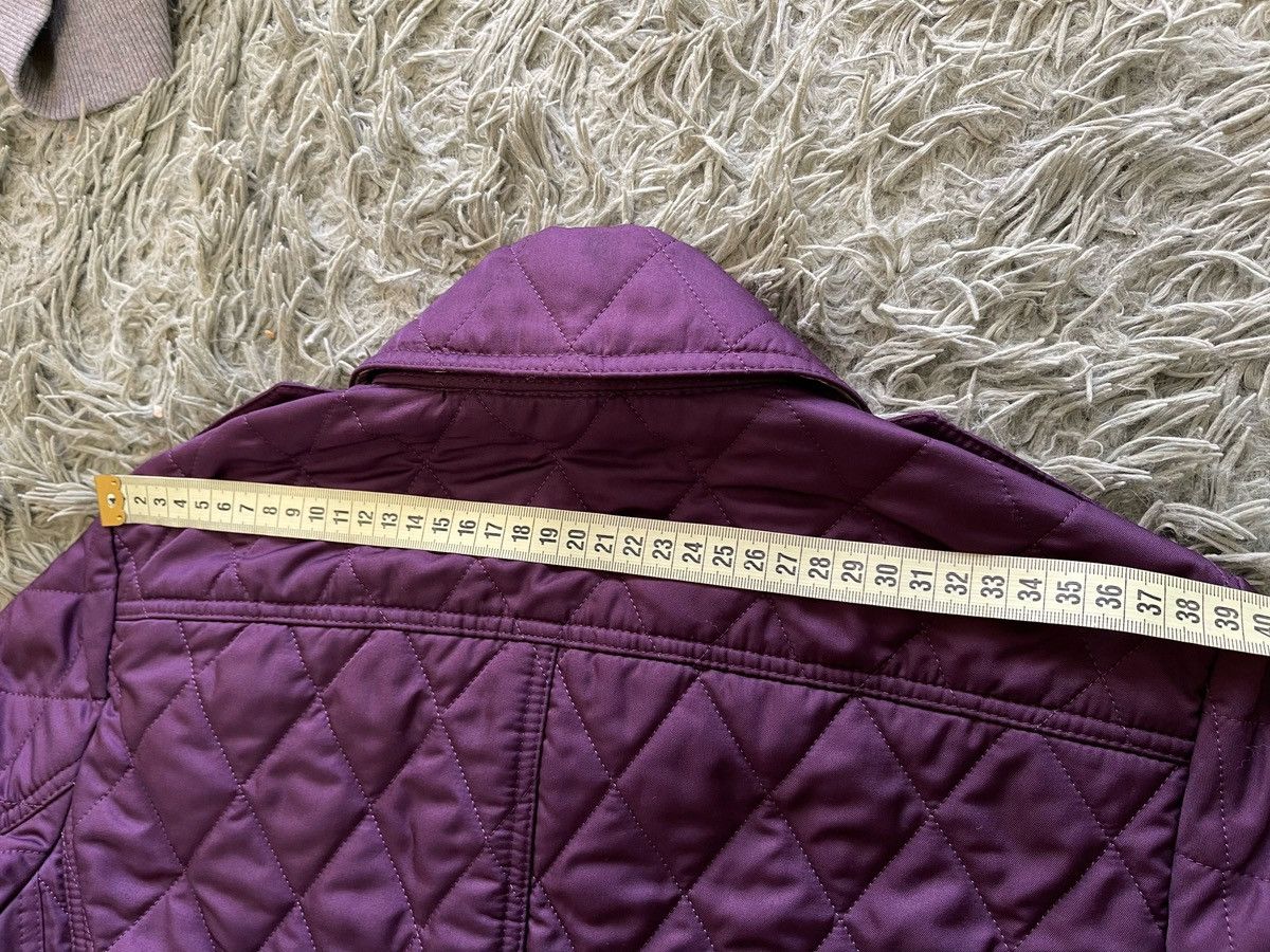 Burberry Burberry Brit Women Purple Check Quilted Lightweight Jacket Size S / US 4 / IT 40 - 18 Thumbnail