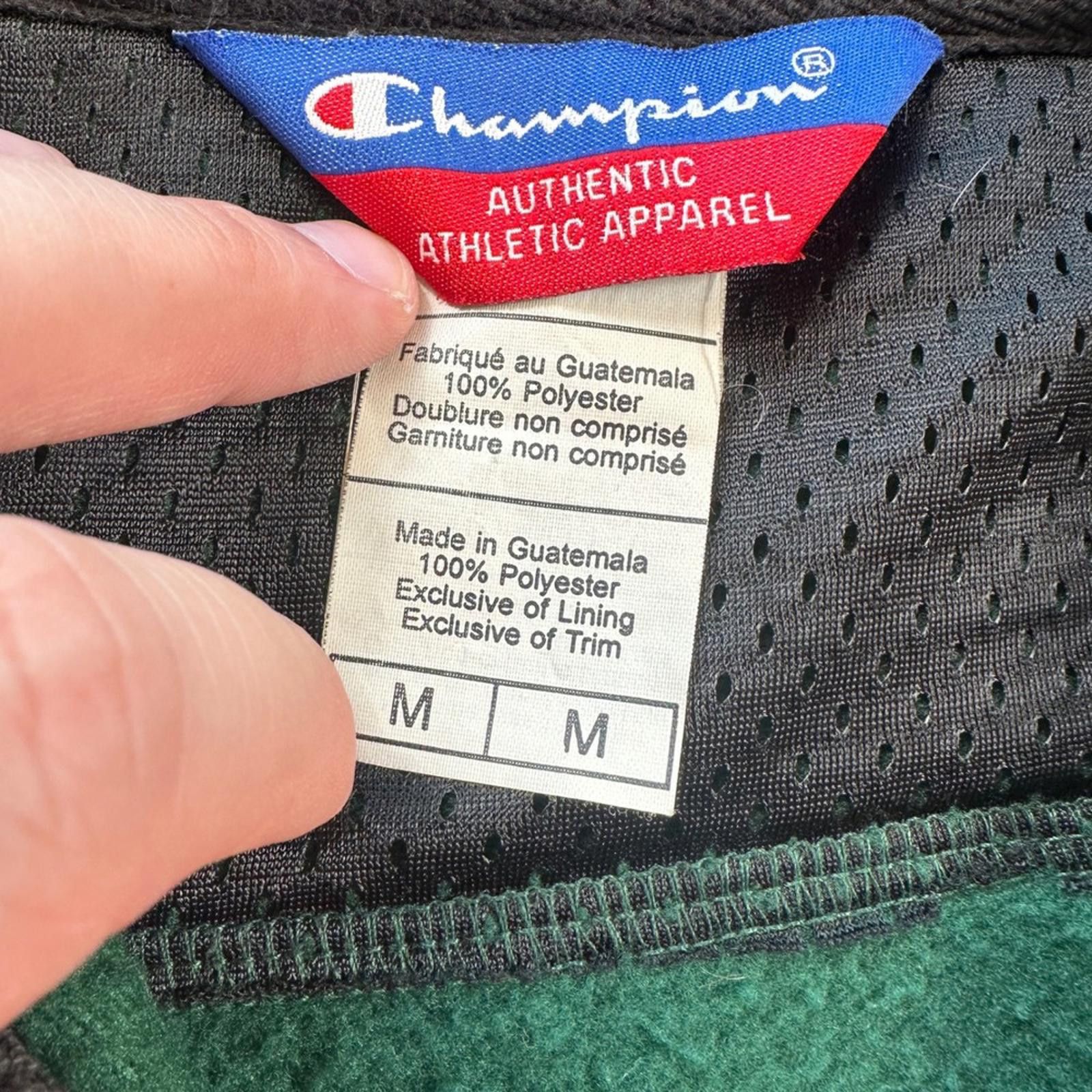 Champion Vintage Champion Green Fleece Quarter Zip Pullover Mens M Size US M / EU 48-50 / 2 - 3 Thumbnail