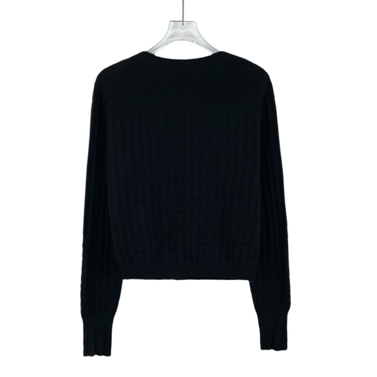 Chanel Chanel Black Cashmere Long Sleeve Knit Cardigan K26WX Size M / US 6-8 / IT 42-44 - 2 Thumbnail
