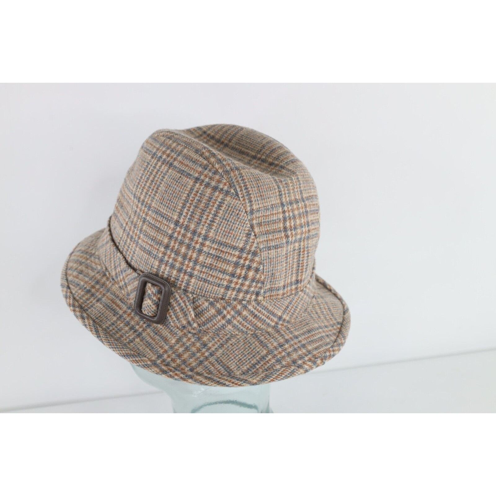 Pendleton × Vintage Vintage 60s 70s Pendleton Wool Houndstooth Plaid Fedora Size ONE SIZE - 3 Thumbnail