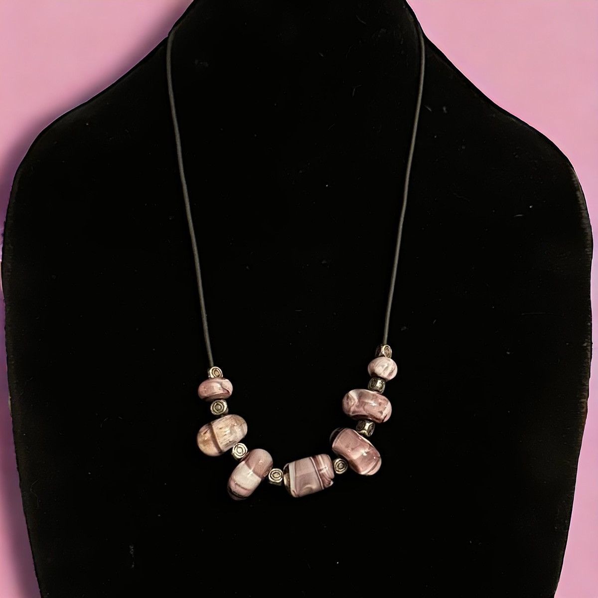 Vintage Vintage lamp work cord necklace Size ONE SIZE - 1 Thumbnail